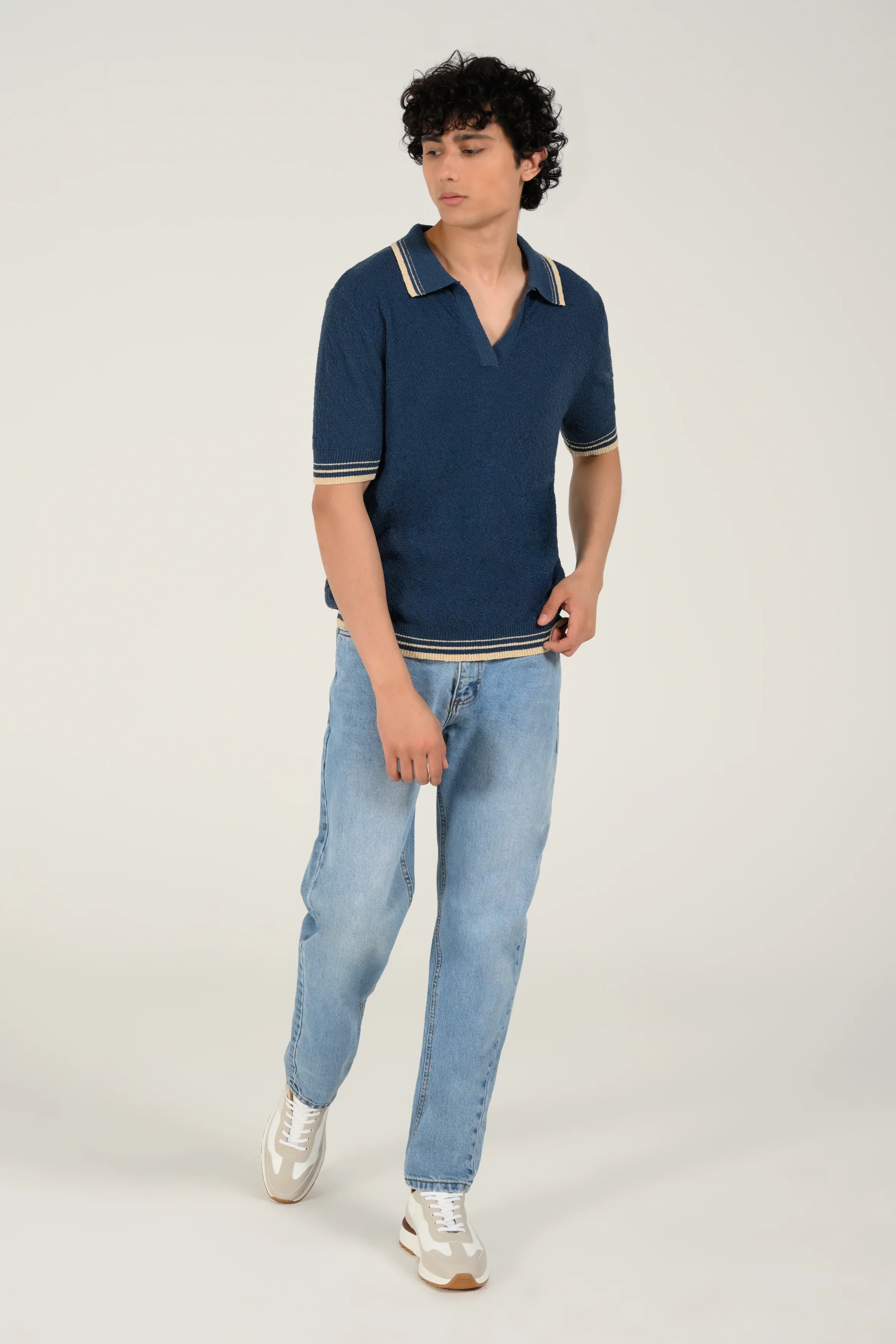 JOHNNY COLLAR KNITTED POLO - Image 4