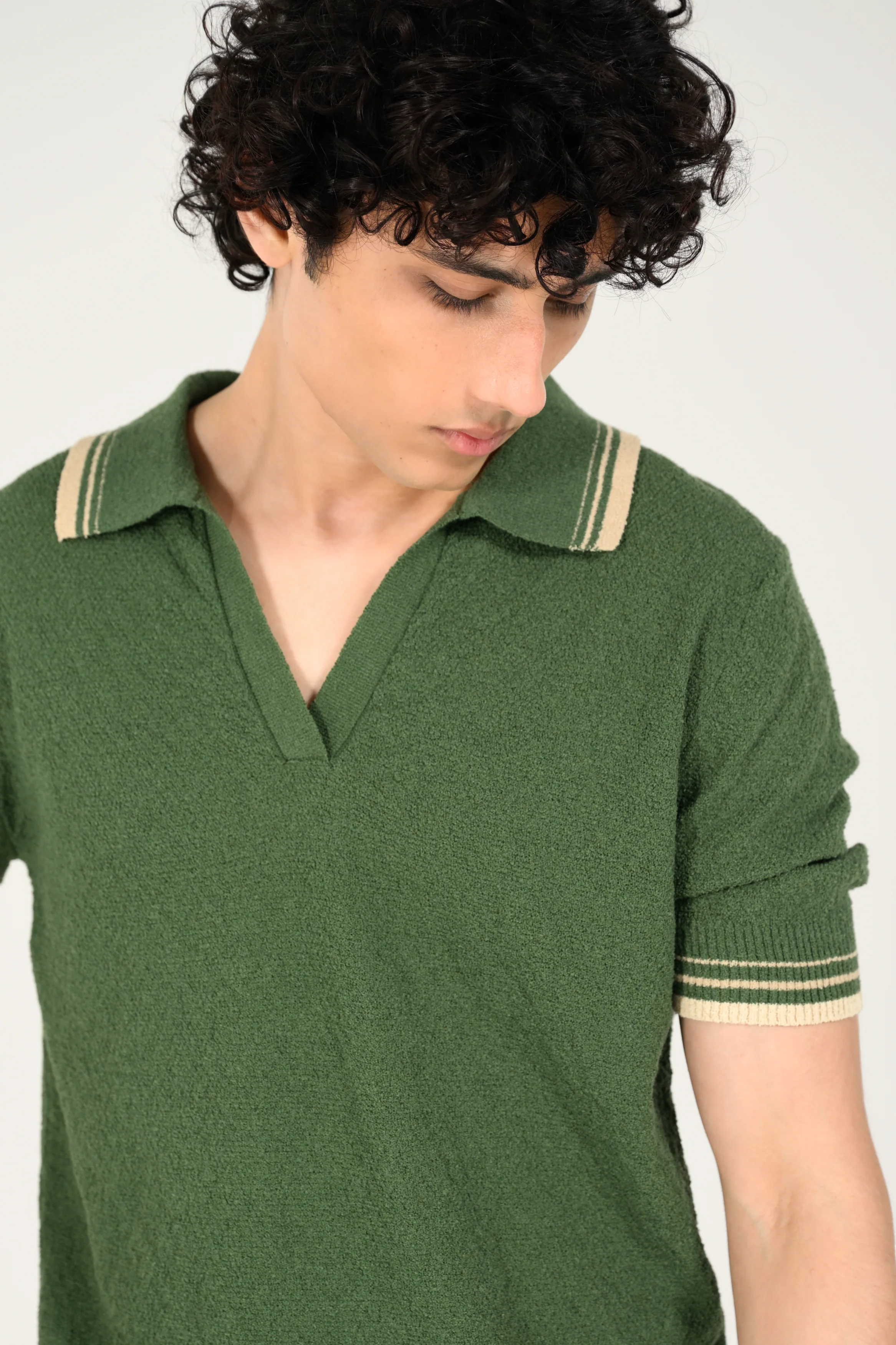 JOHNNY COLLAR KNITTED POLO - Image 2
