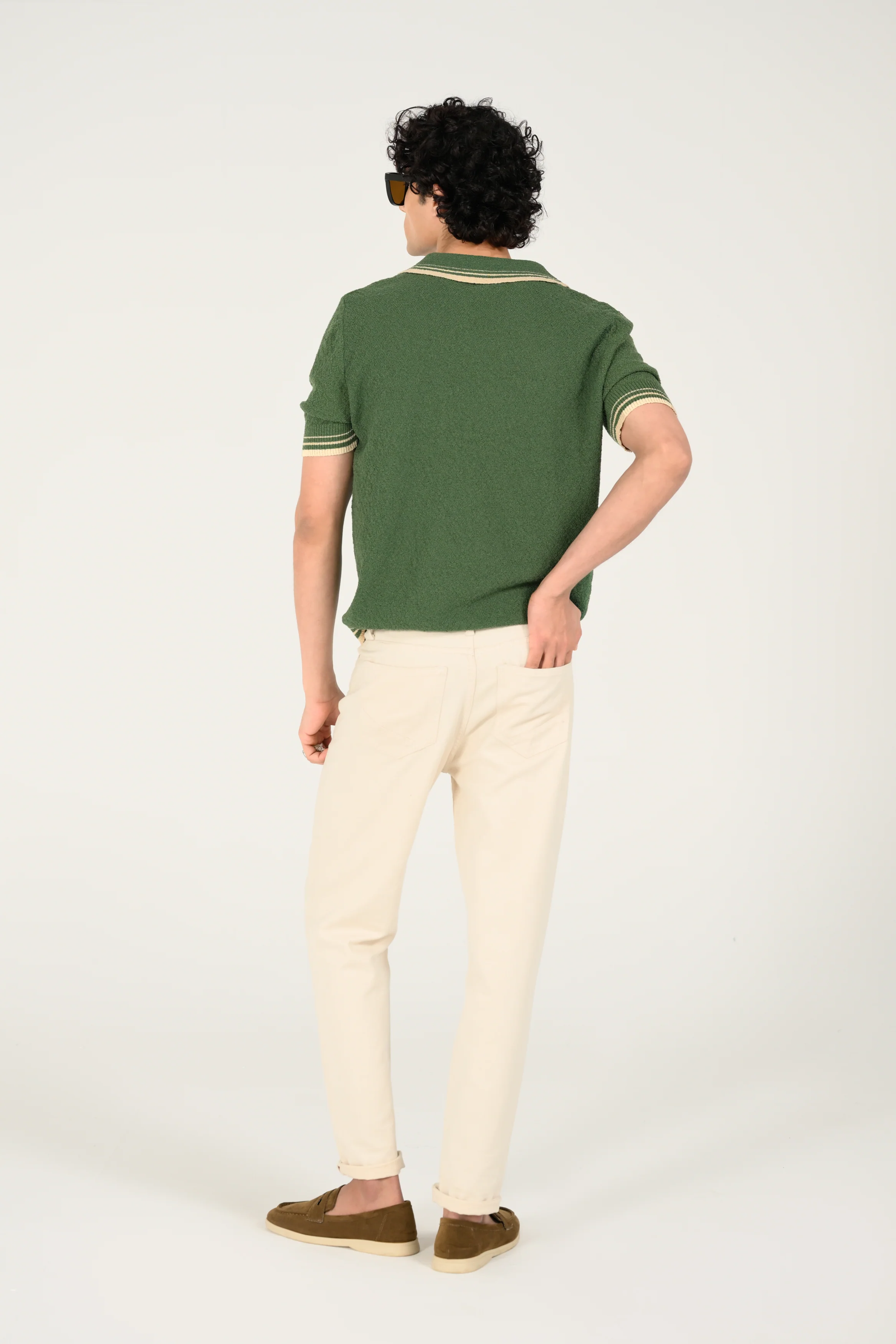 JOHNNY COLLAR KNITTED POLO - Image 3