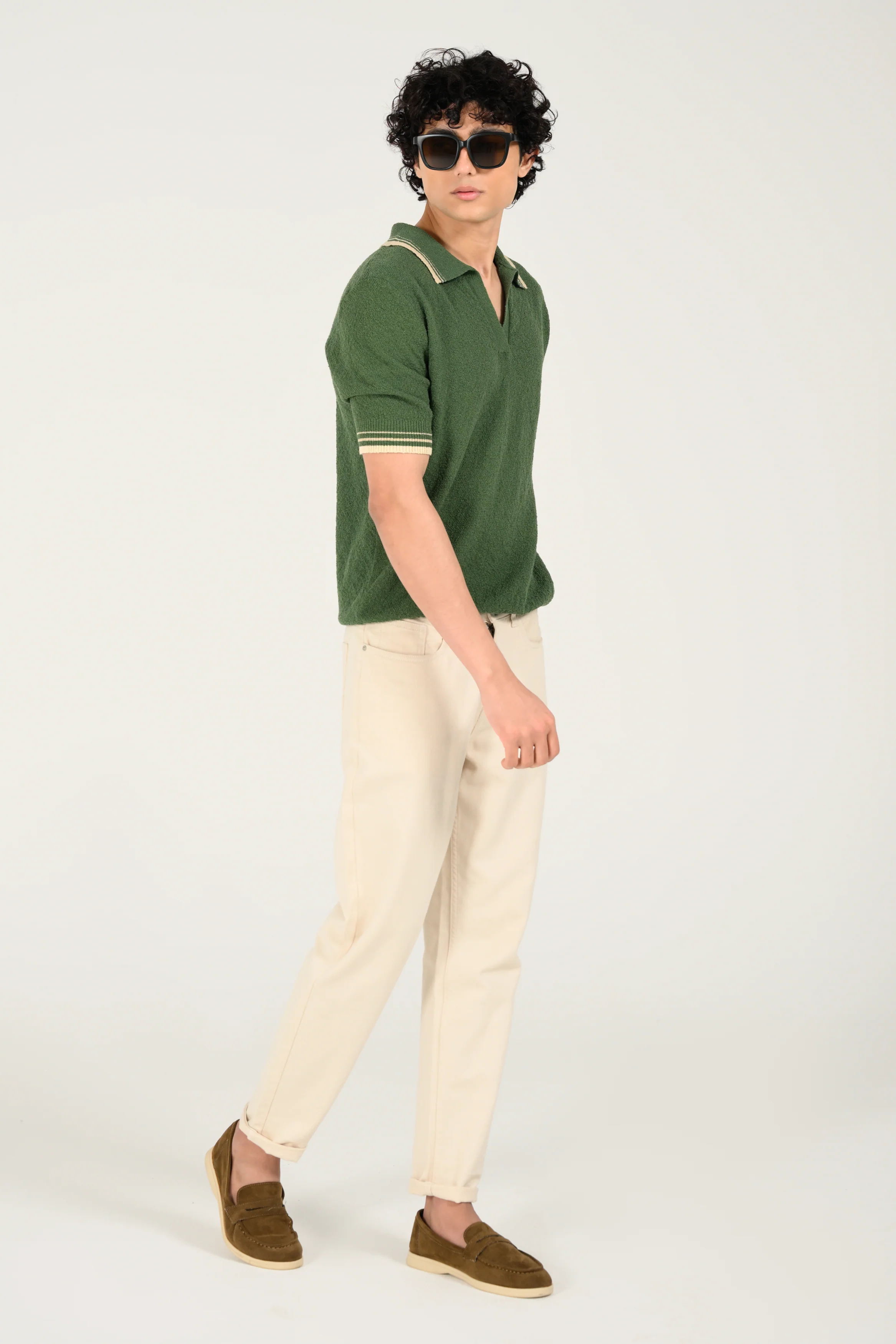 JOHNNY COLLAR KNITTED POLO - Image 4