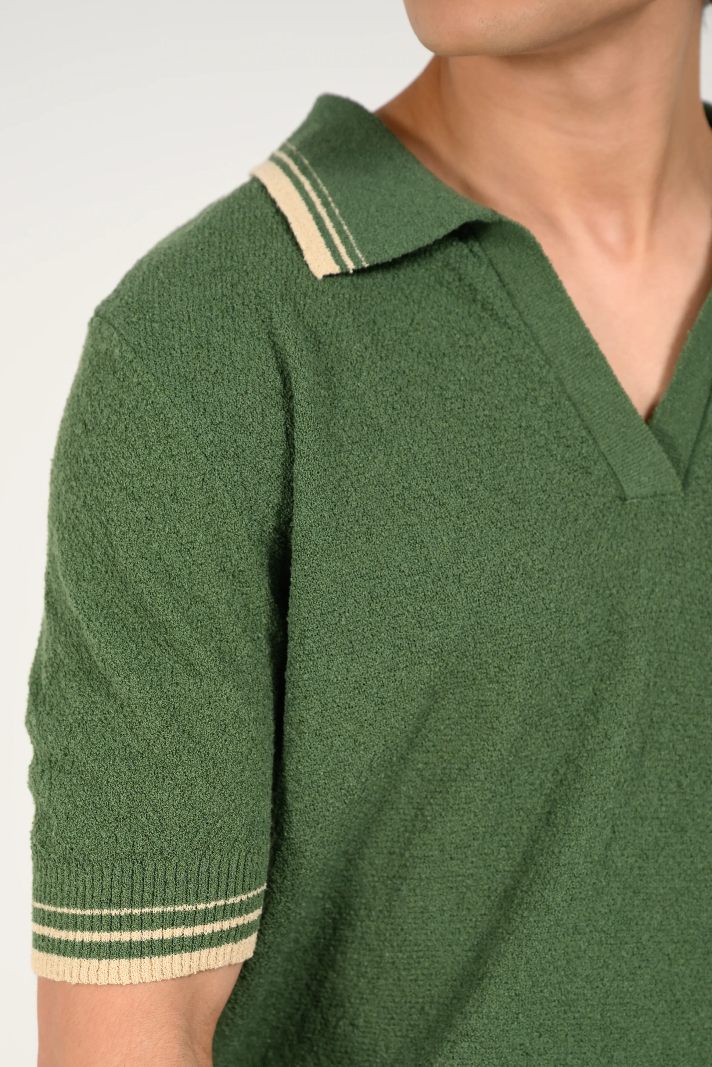 JOHNNY COLLAR KNITTED POLO - Image 5