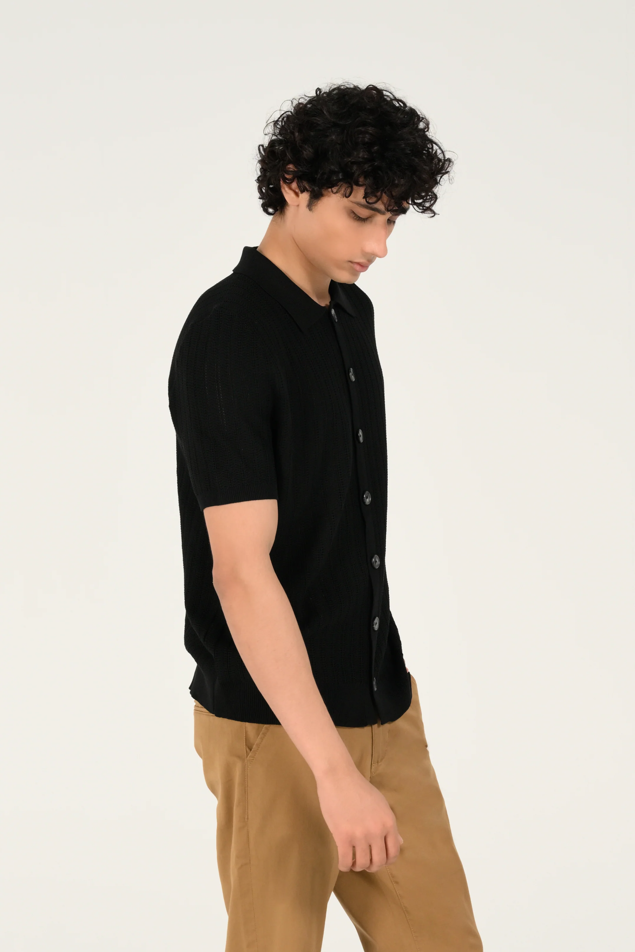 BUTTON DOWN KNITTED POLO - Image 2