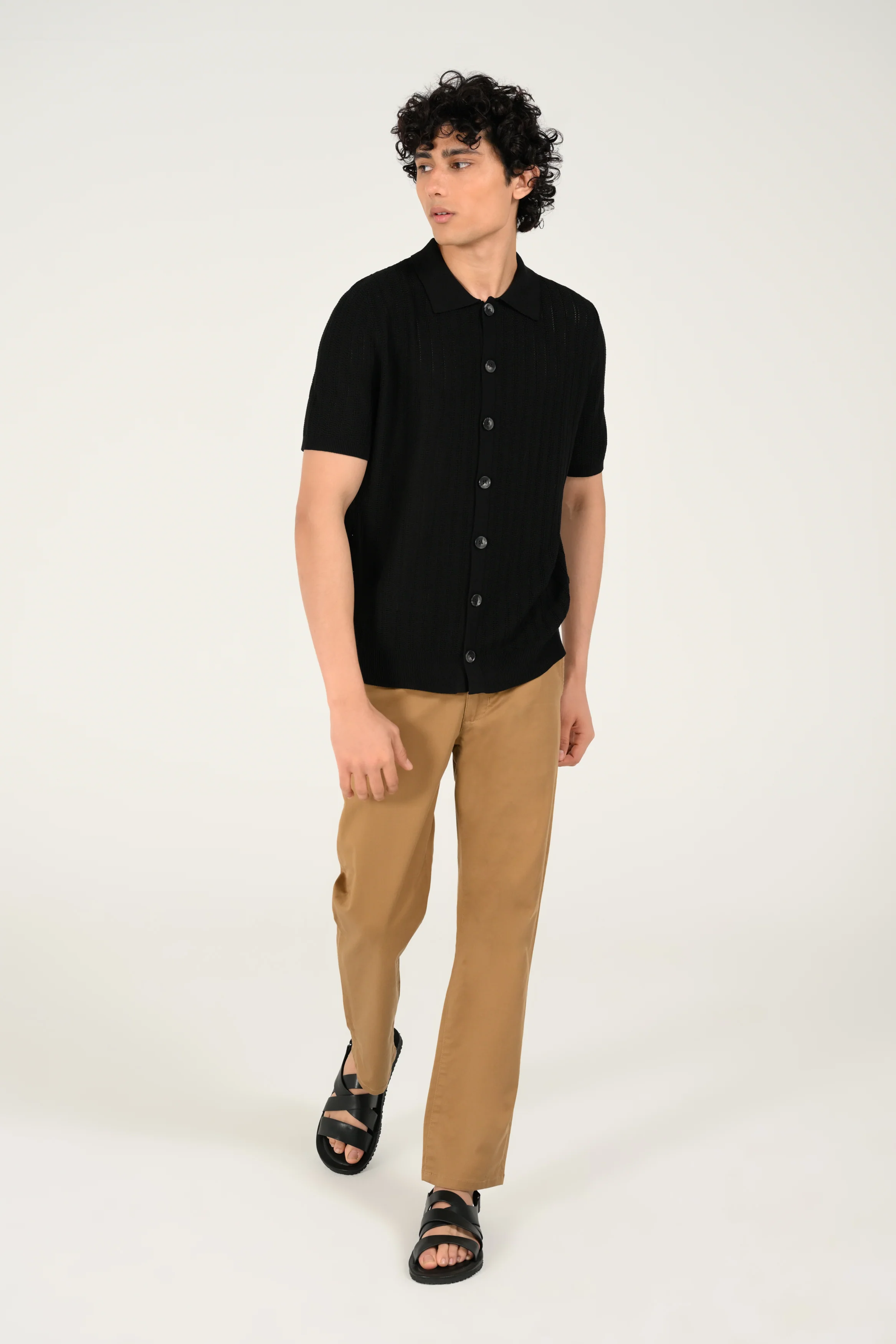 BUTTON DOWN KNITTED POLO - Image 4