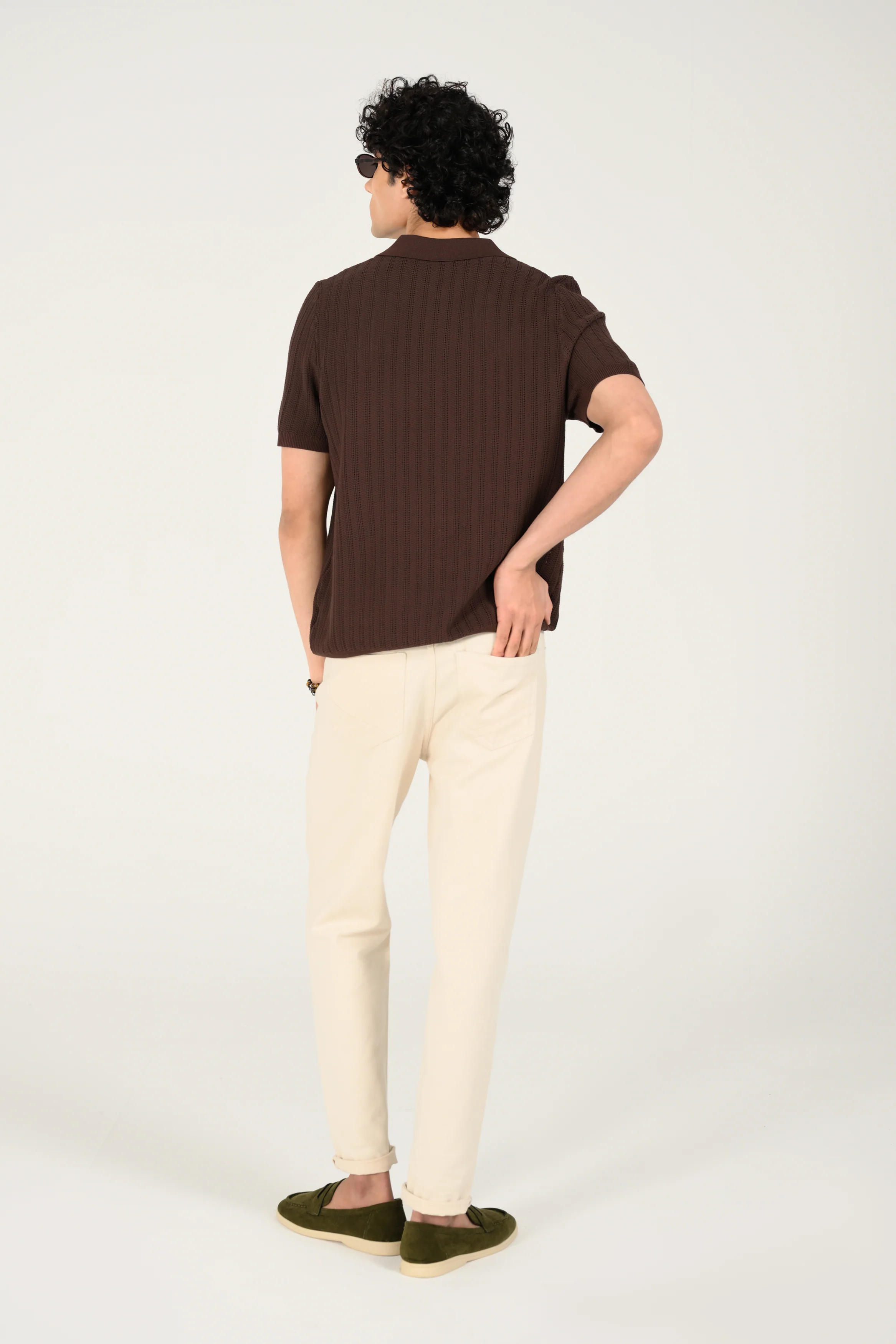 BUTTON DOWN KNITTED POLO - Image 3