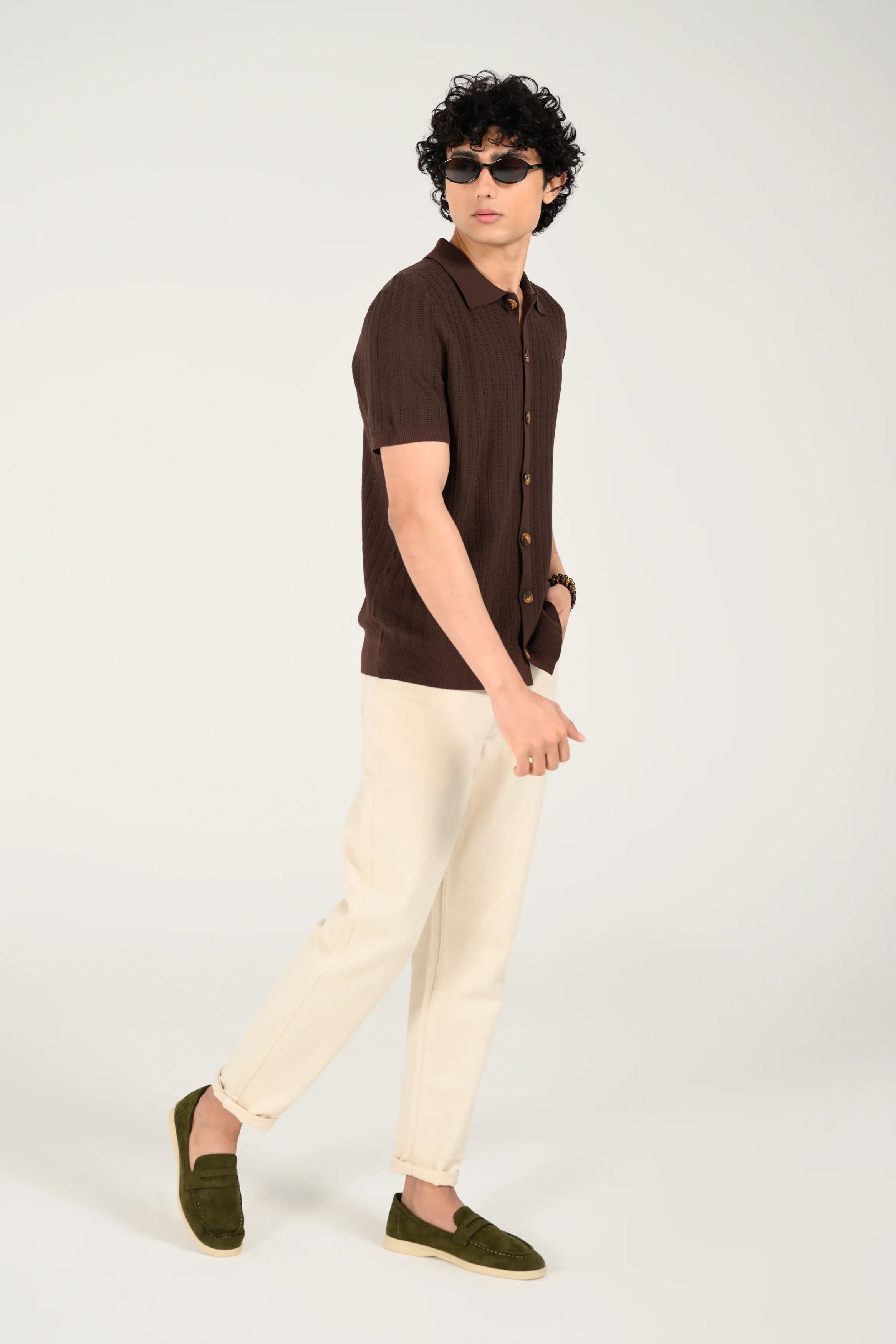 BUTTON DOWN KNITTED POLO - Image 4