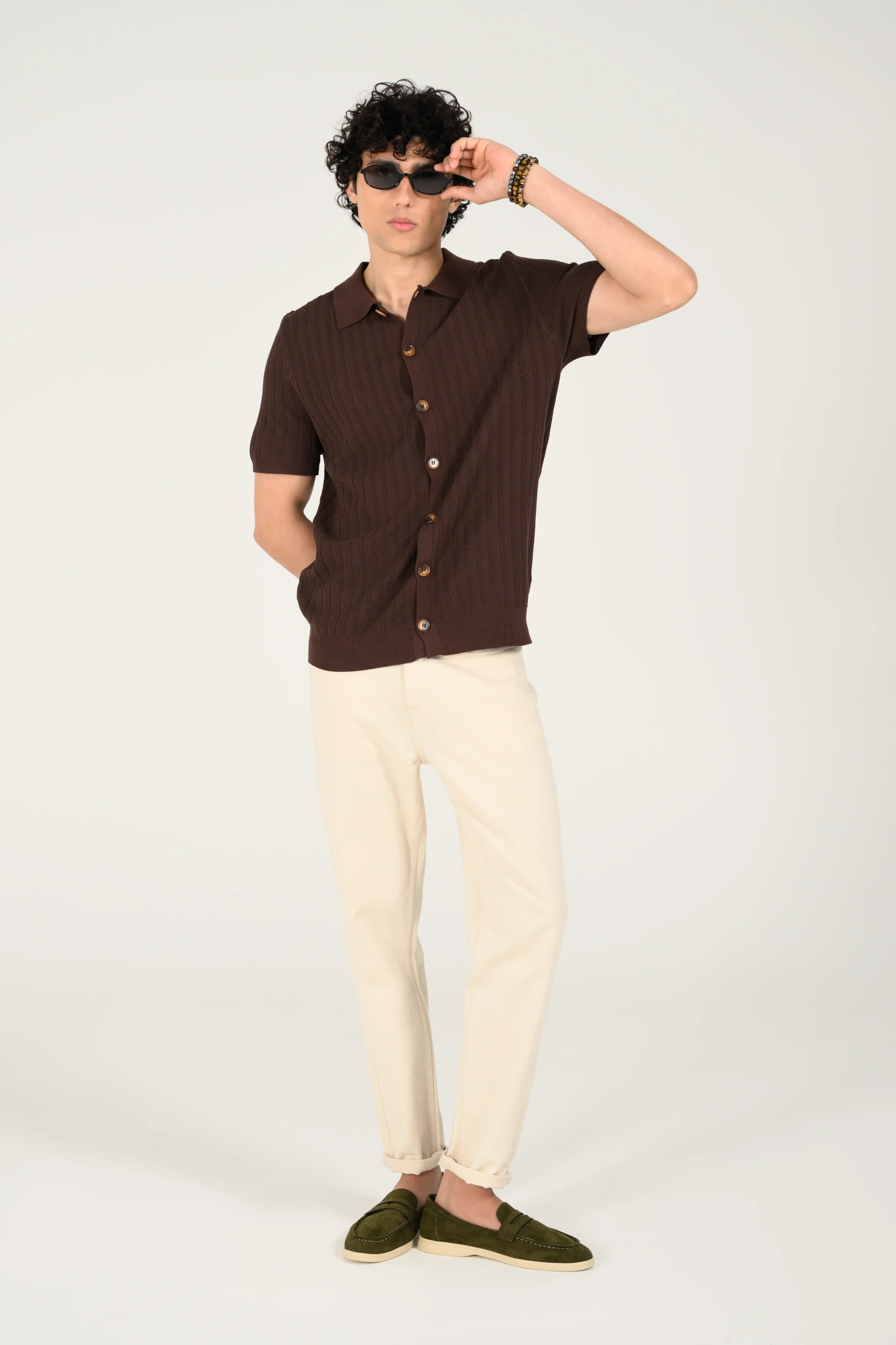 BUTTON DOWN KNITTED POLO - Image 5