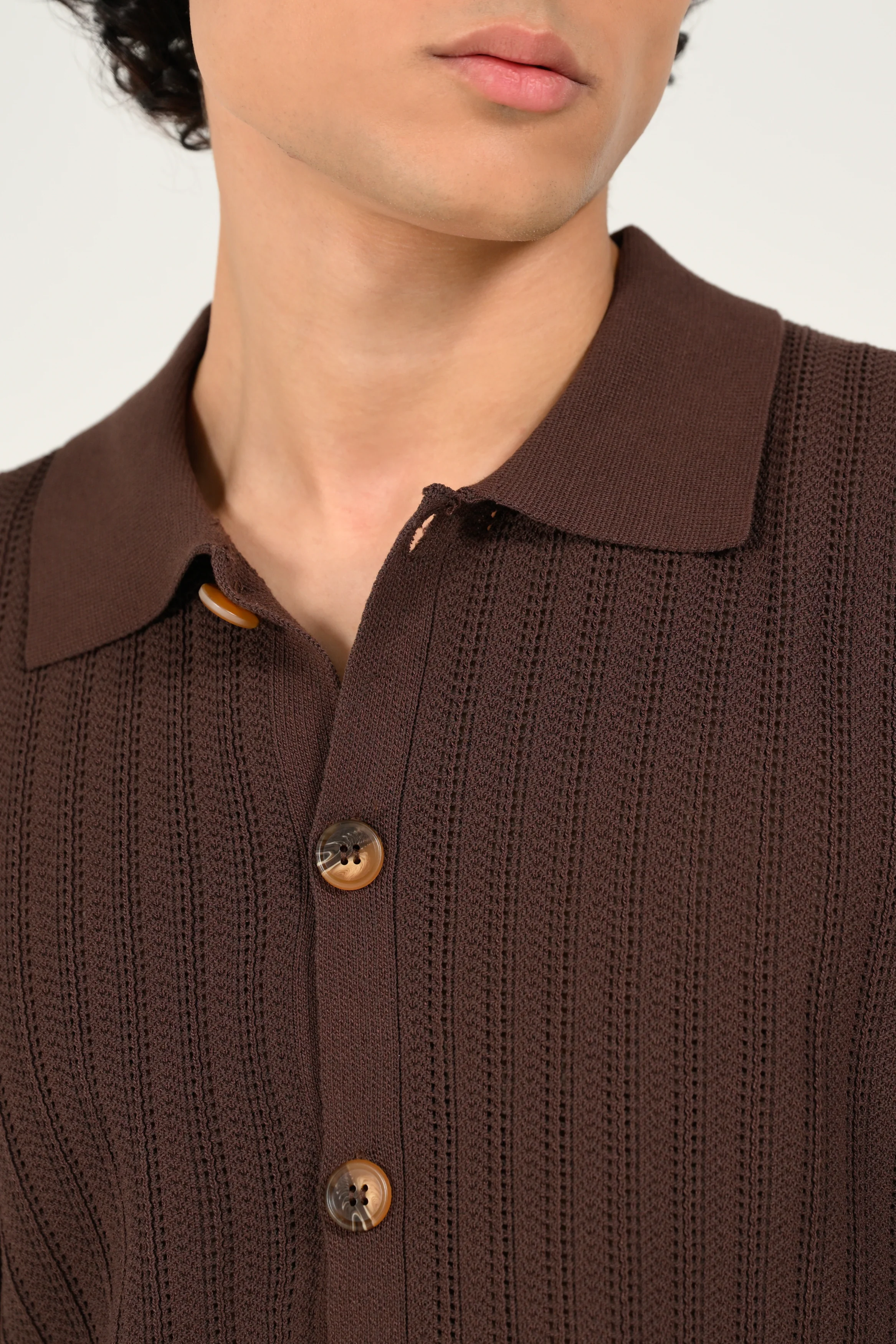 BUTTON DOWN KNITTED POLO - Image 7