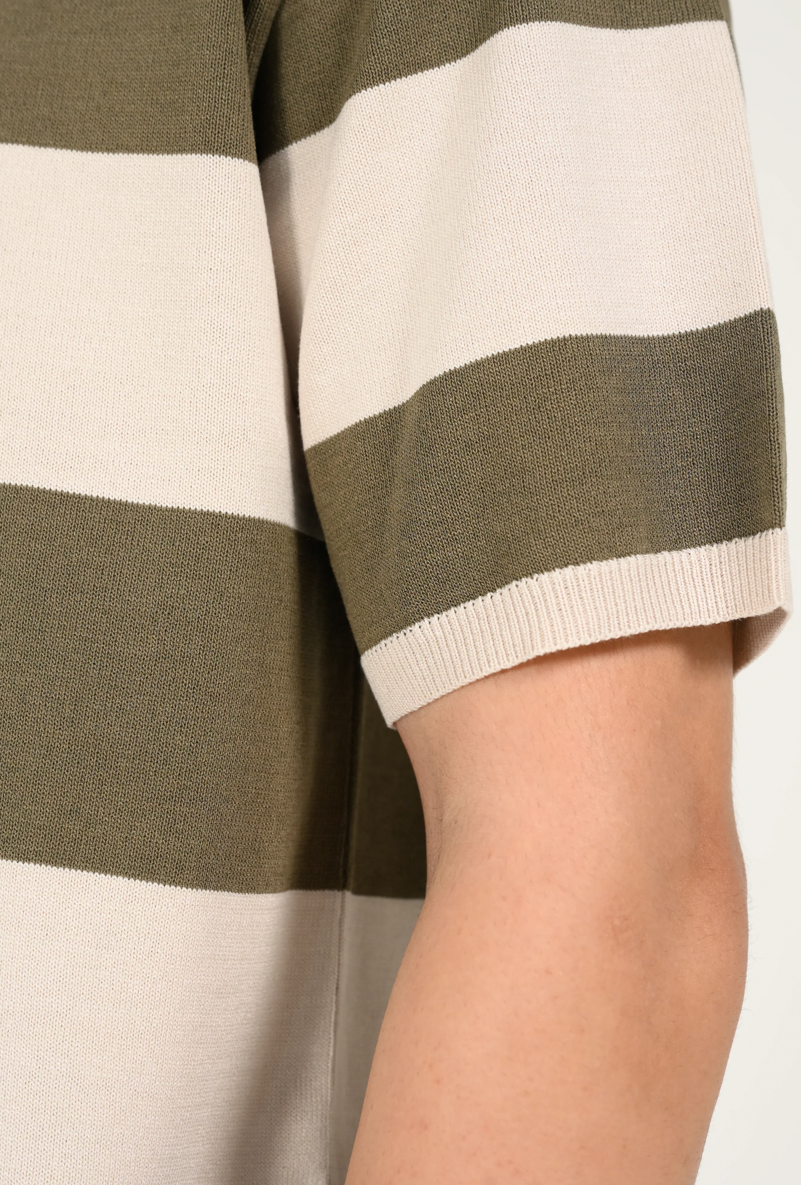 KNITTED STRIPED POLO - Image 6
