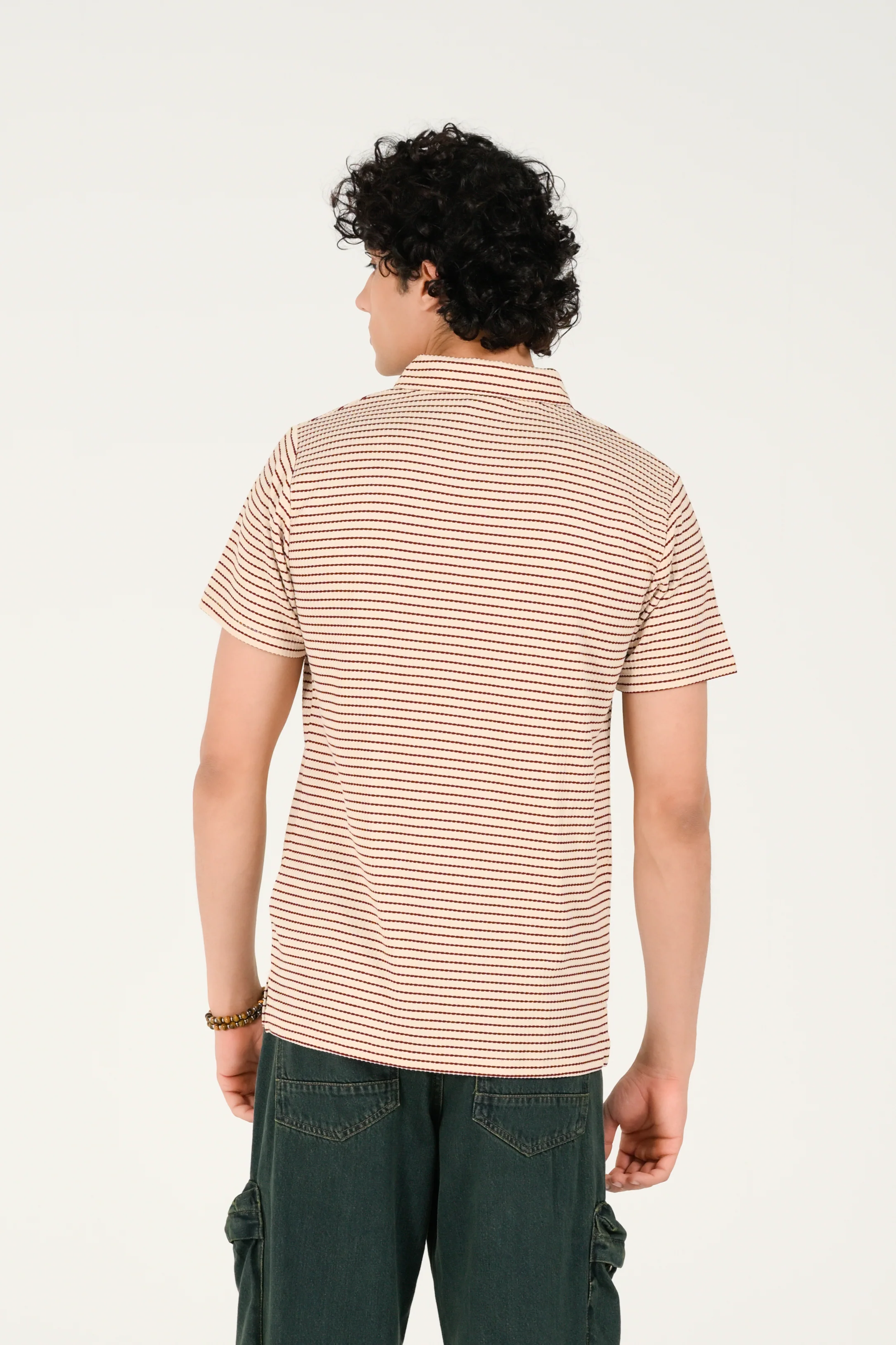 TEXTURED STRIPED POLO - Image 3