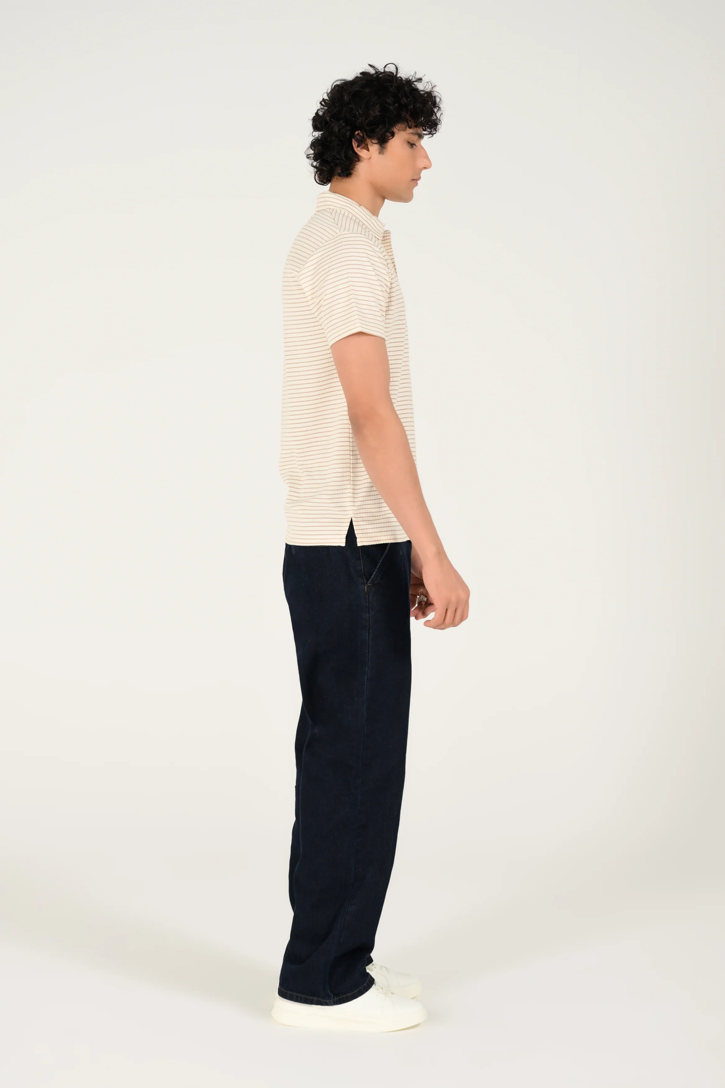 TEXTURED STRIPED POLO - Image 4