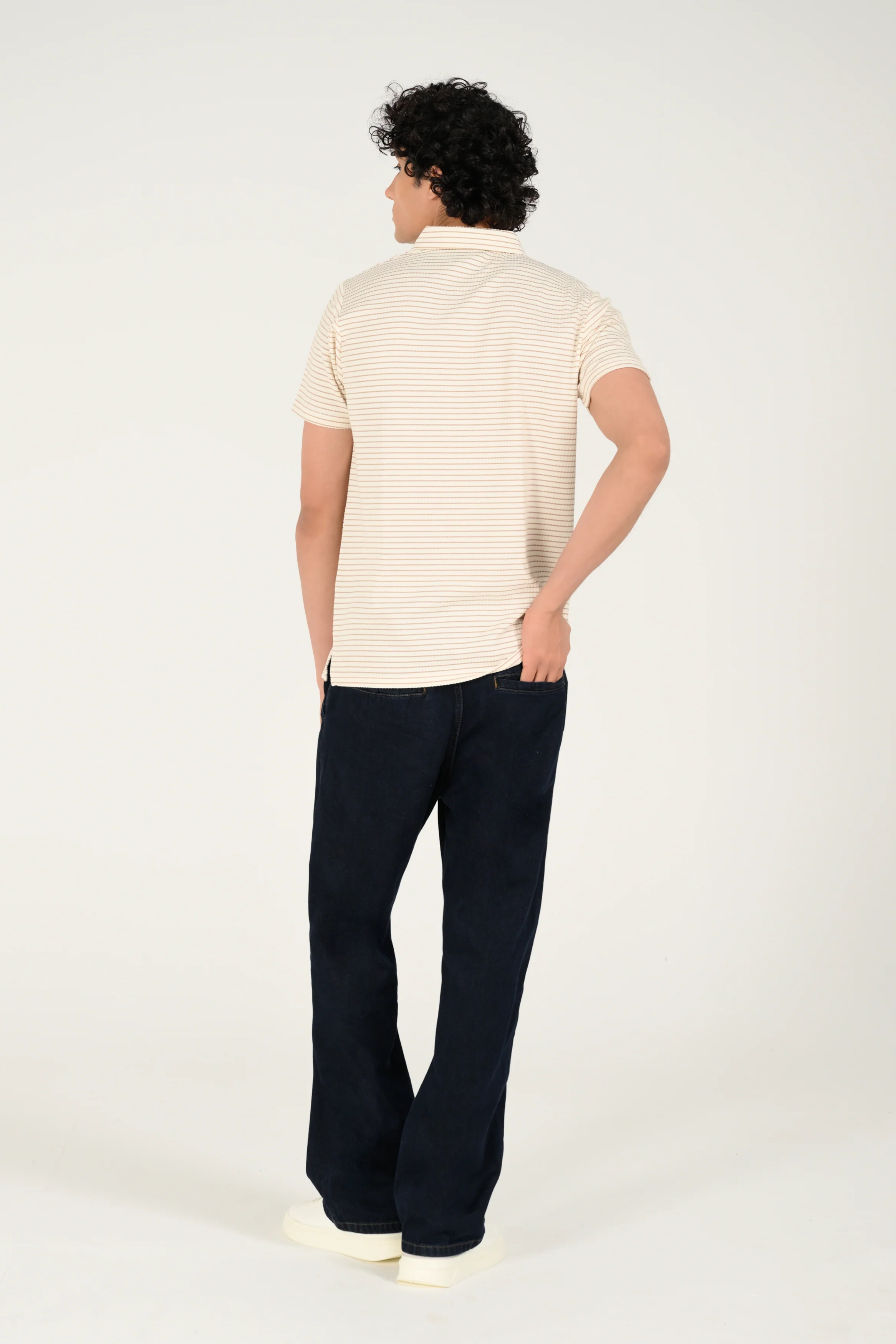 TEXTURED STRIPED POLO - Image 5