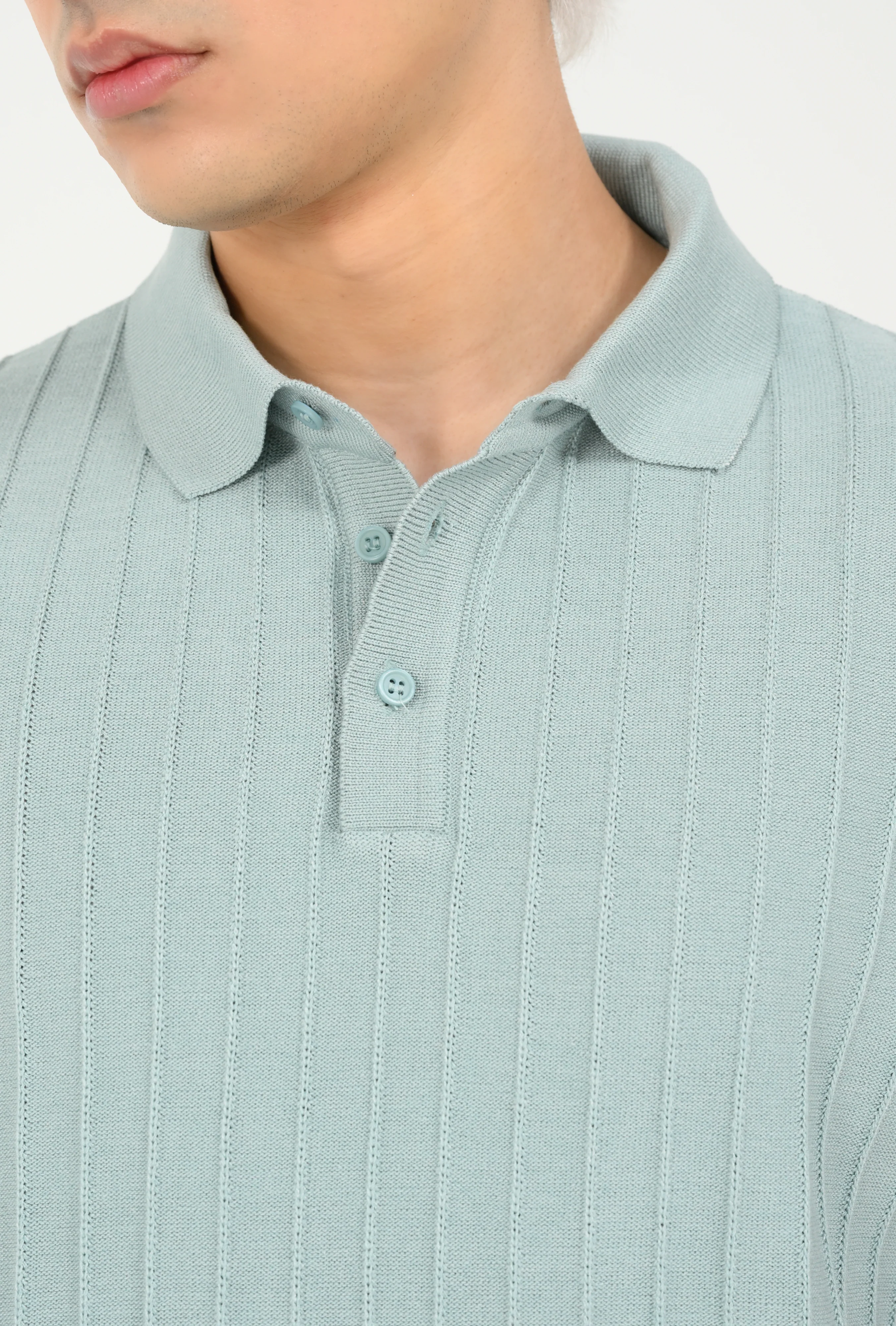 RELAXED FIT KNITTED POLO - Image 2