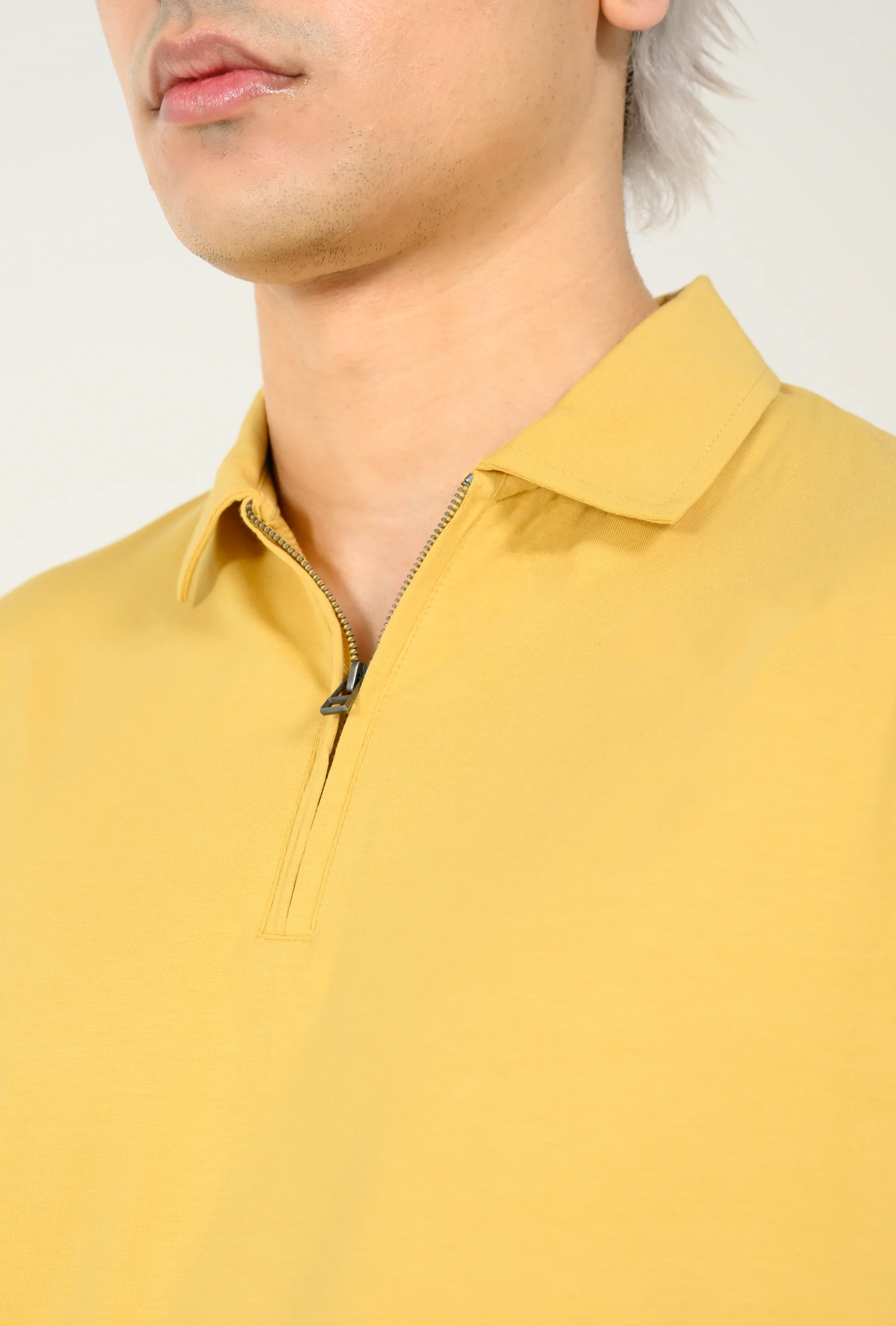 MODAL CLOUD FEEL ZIP PLACKET POLO - Image 5