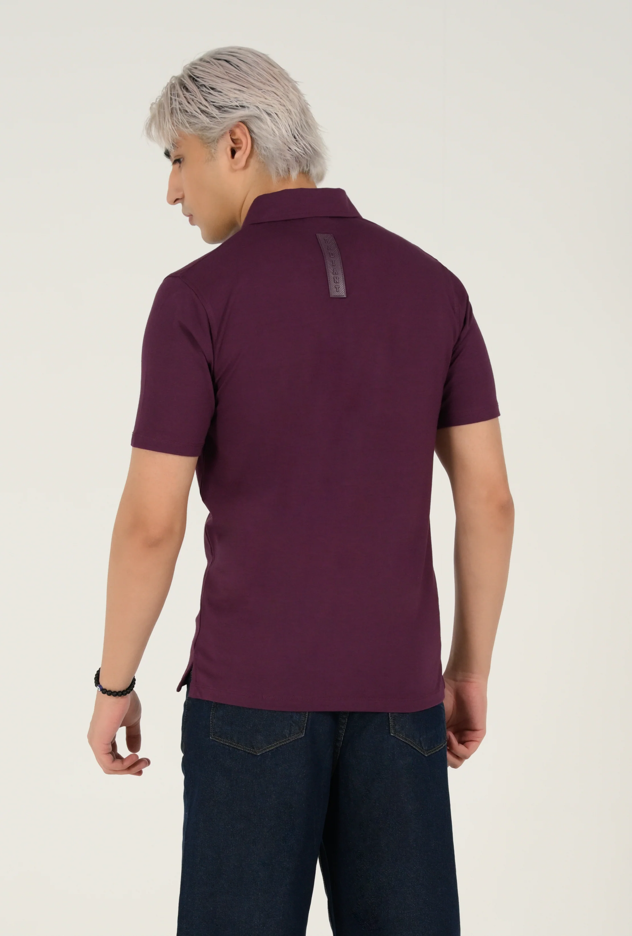 MODAL CLOUD FEEL ZIP PLACKET POLO - Image 2