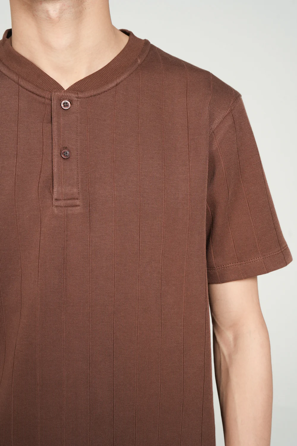 TEXTURED STRIPED HENLEY - Image 4