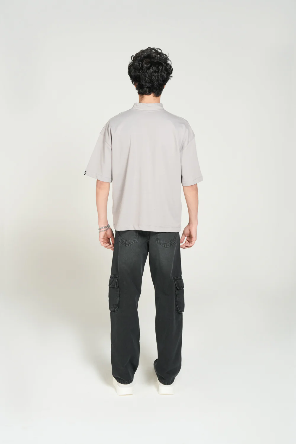 BOXY FIT MOCK NECK TEE - Image 3