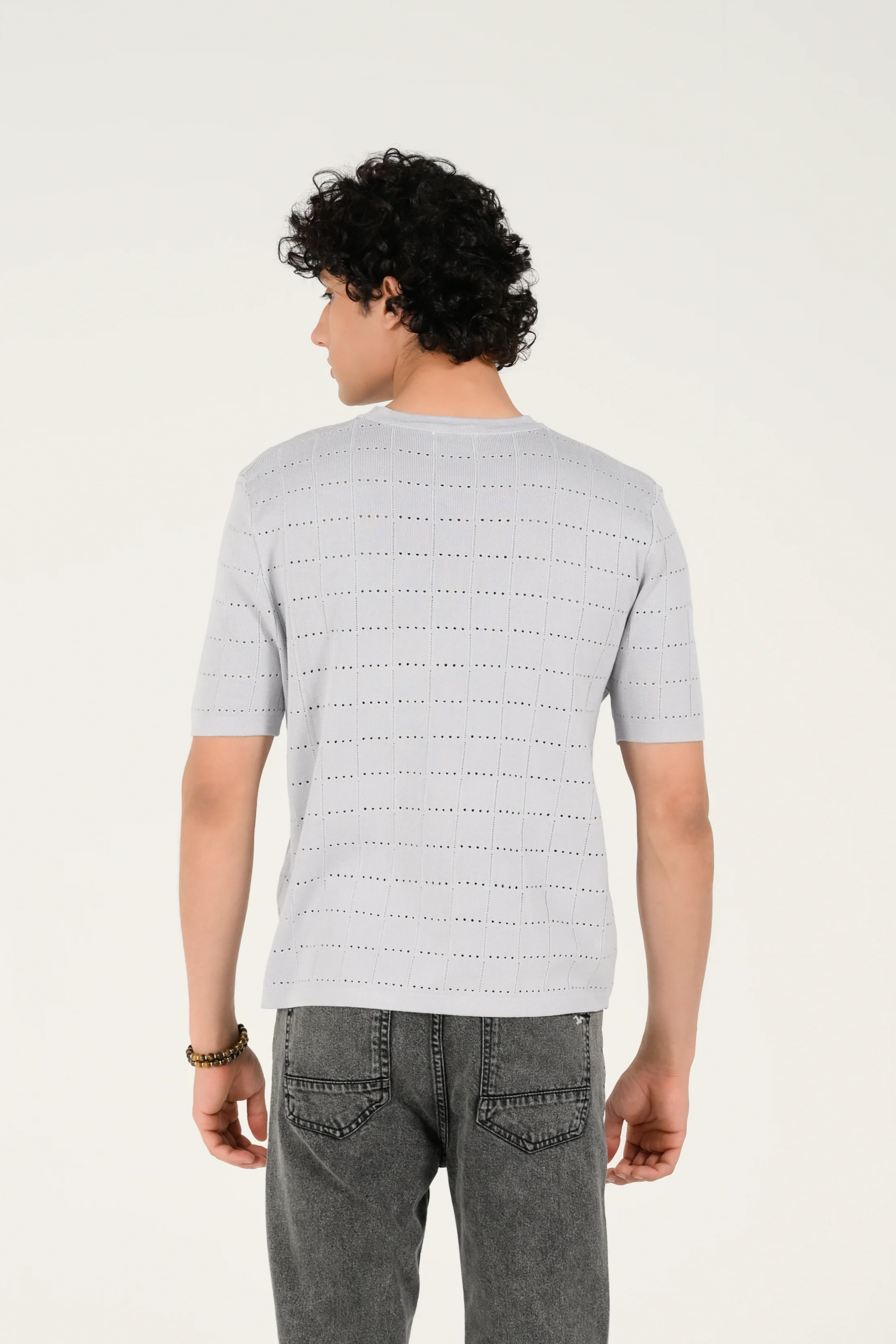 TEXTURED KNITTED TEE - Image 3