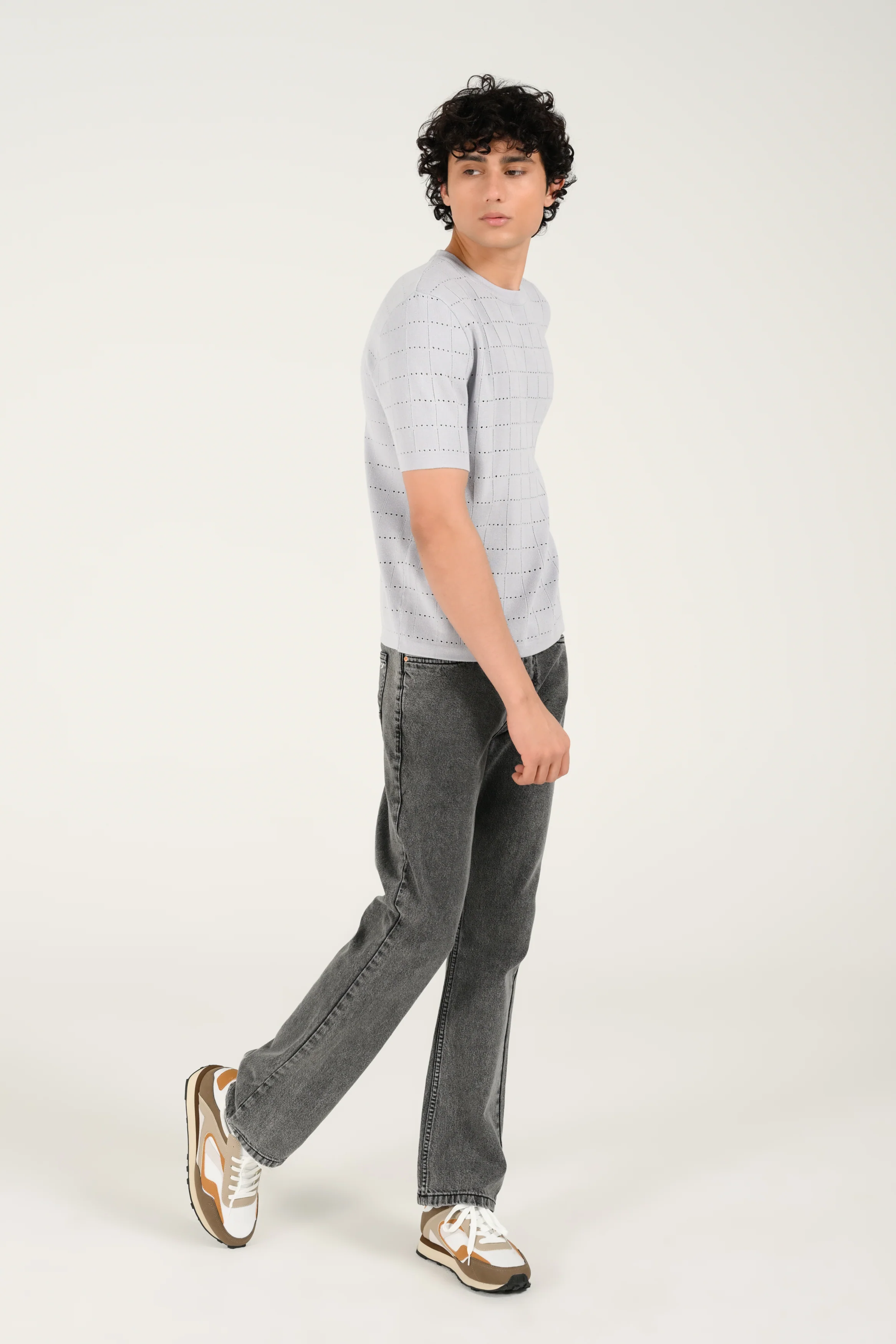 TEXTURED KNITTED TEE - Image 5