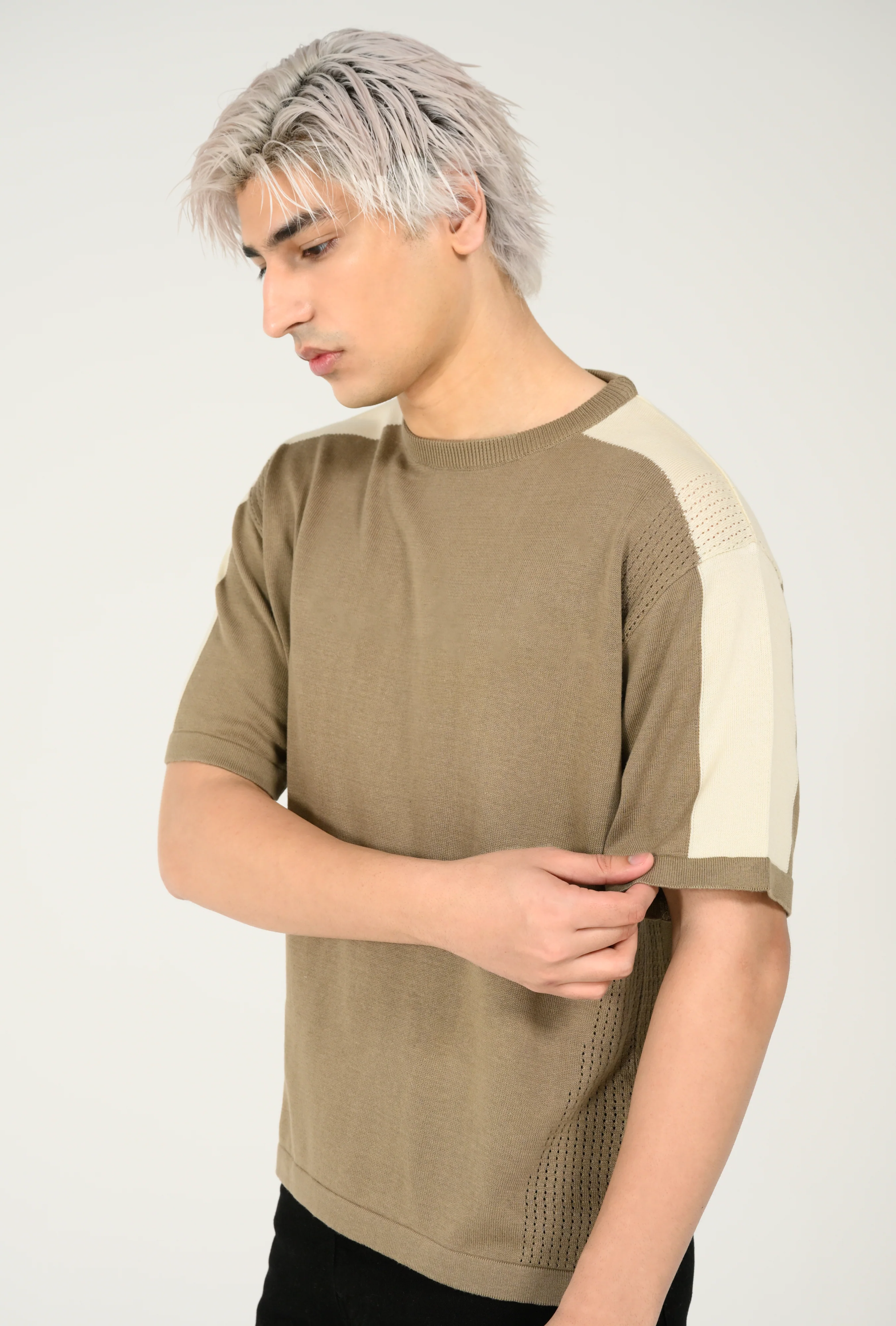 BOXY FIT KNITTED TEE - Image 2
