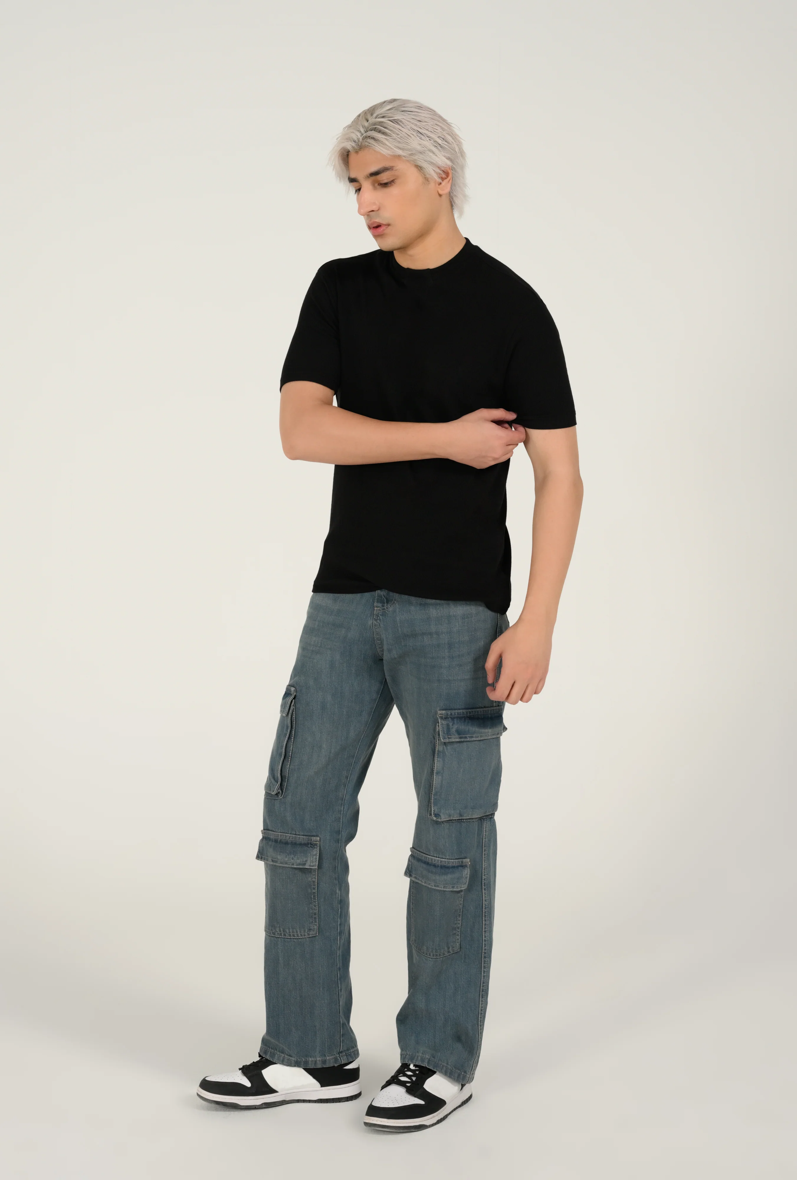 TEXTURED MODAL TEE - Image 4