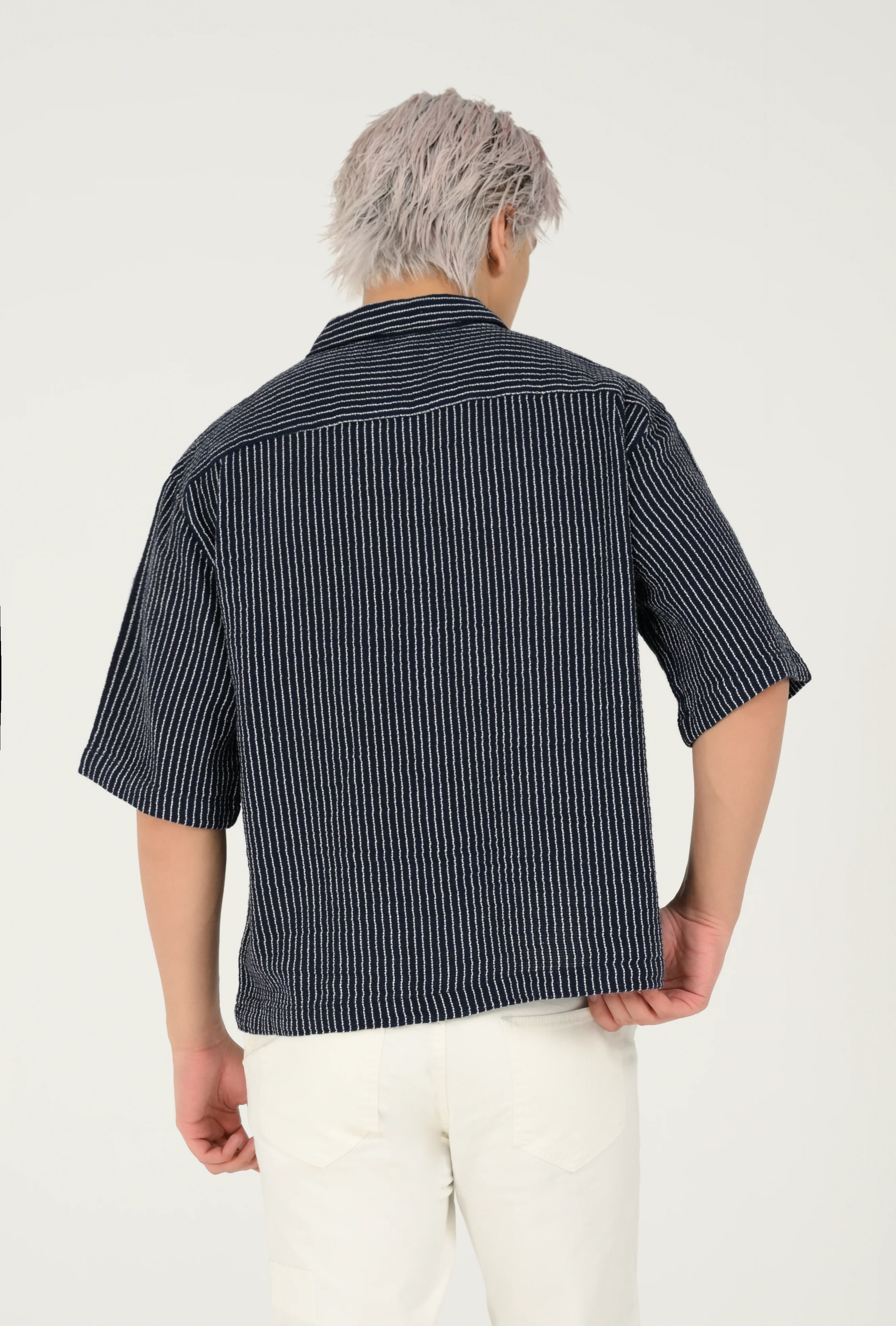 BOXY FIT DOBBY SHIRT - Image 3