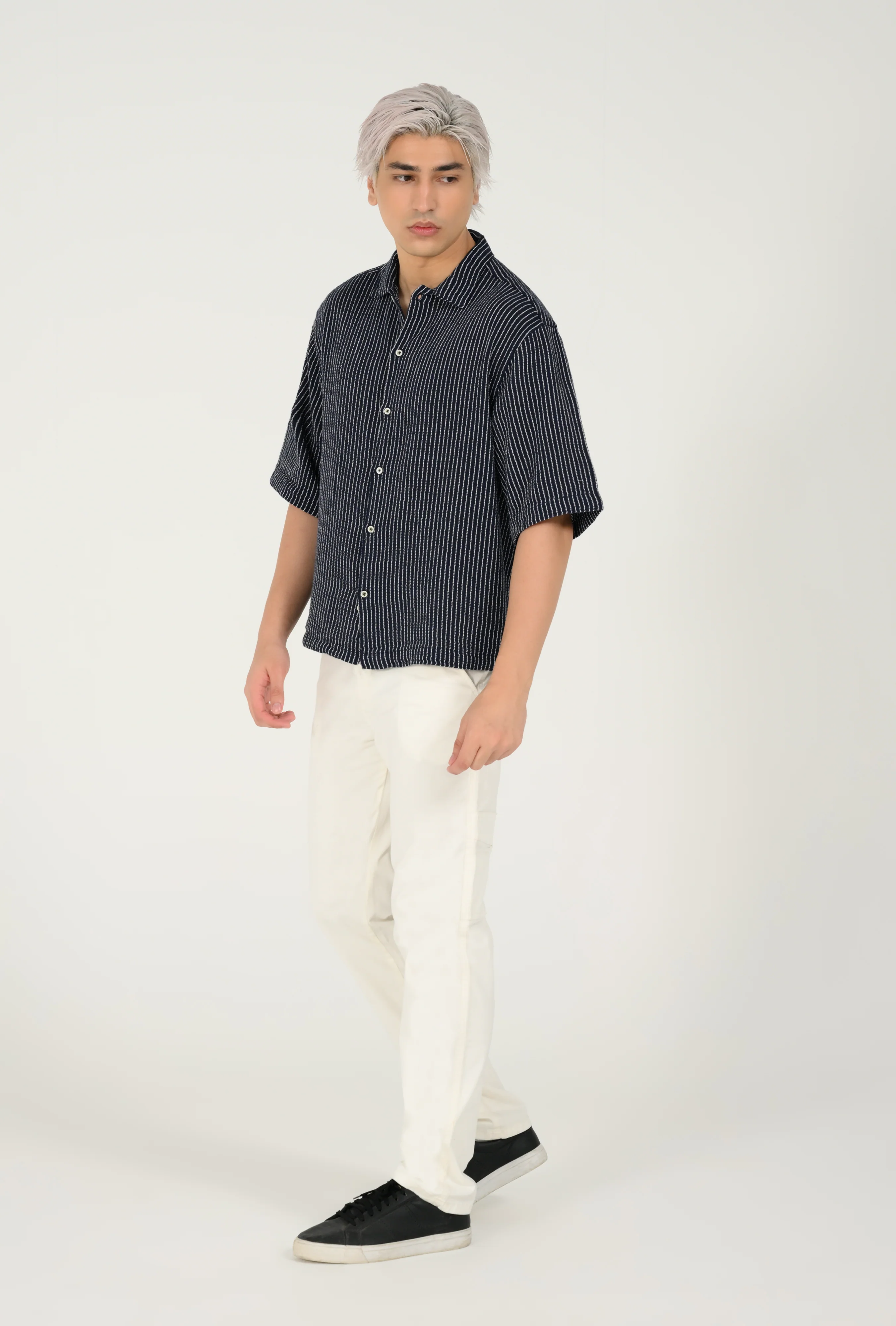 BOXY FIT DOBBY SHIRT - Image 5