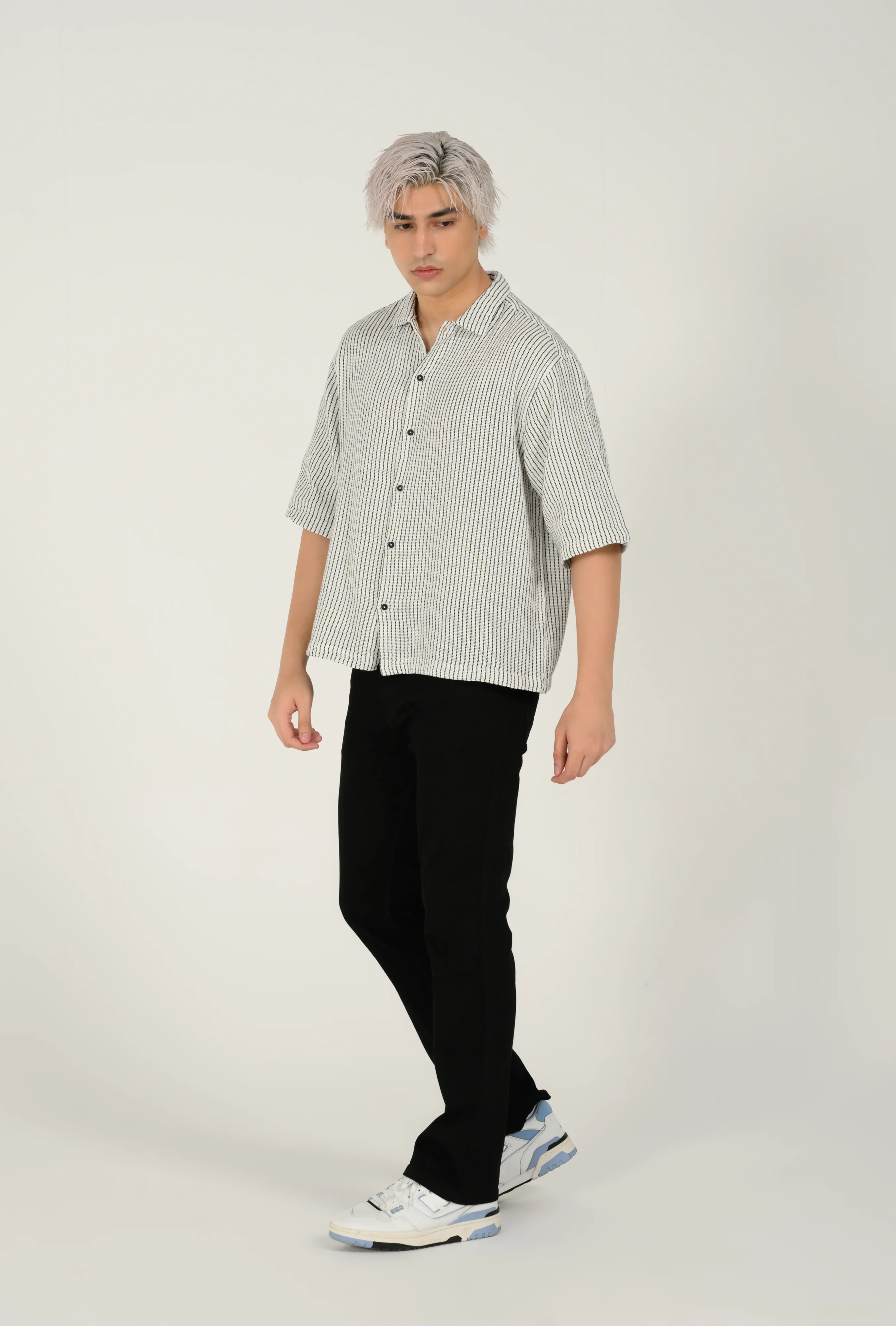 BOXY FIT DOBBY SHIRT - Image 2