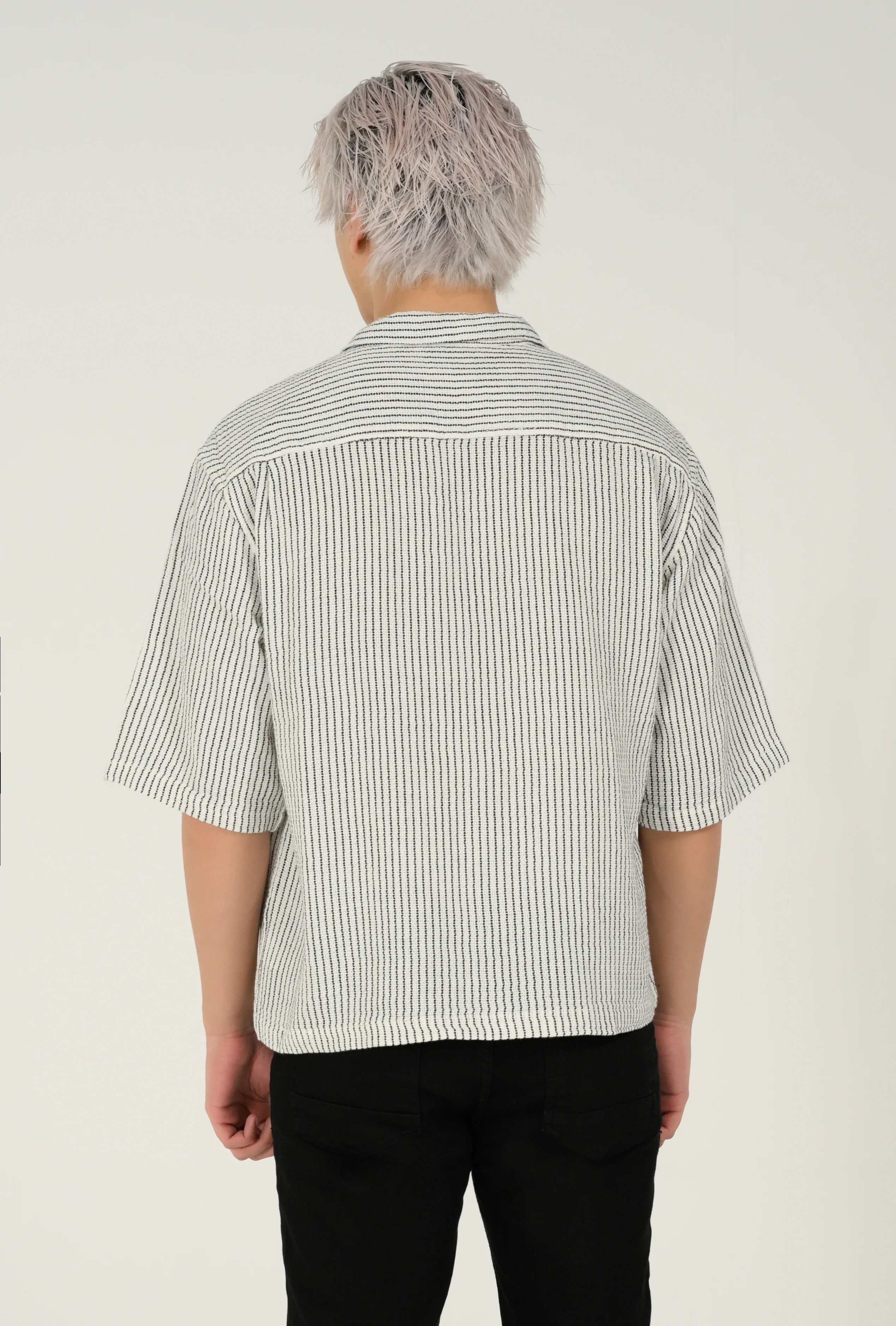 BOXY FIT DOBBY SHIRT - Image 3