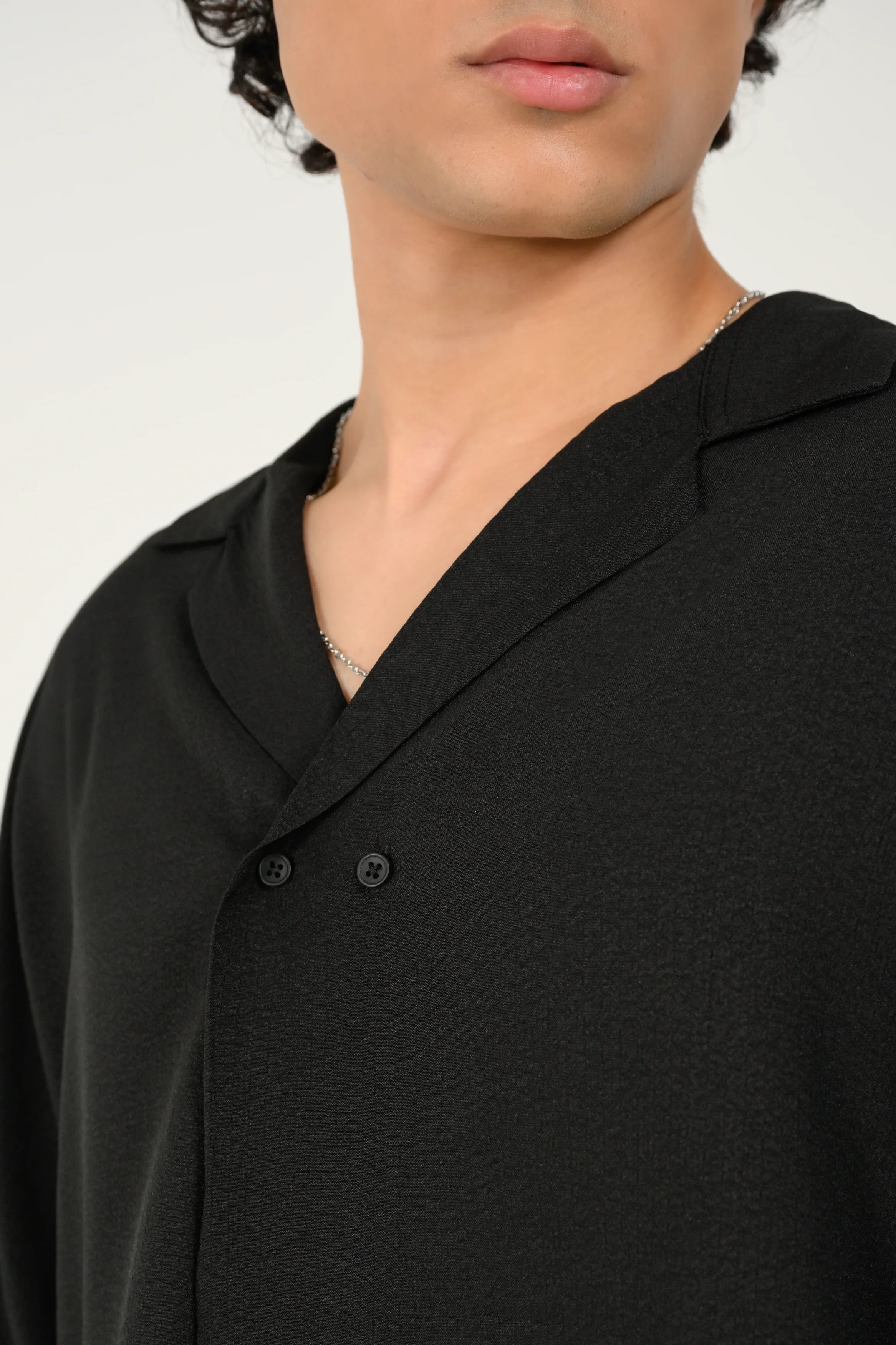 BAGGY FIT KIMONO SLEEVE RESORT COLLAR SHIRT - Image 5