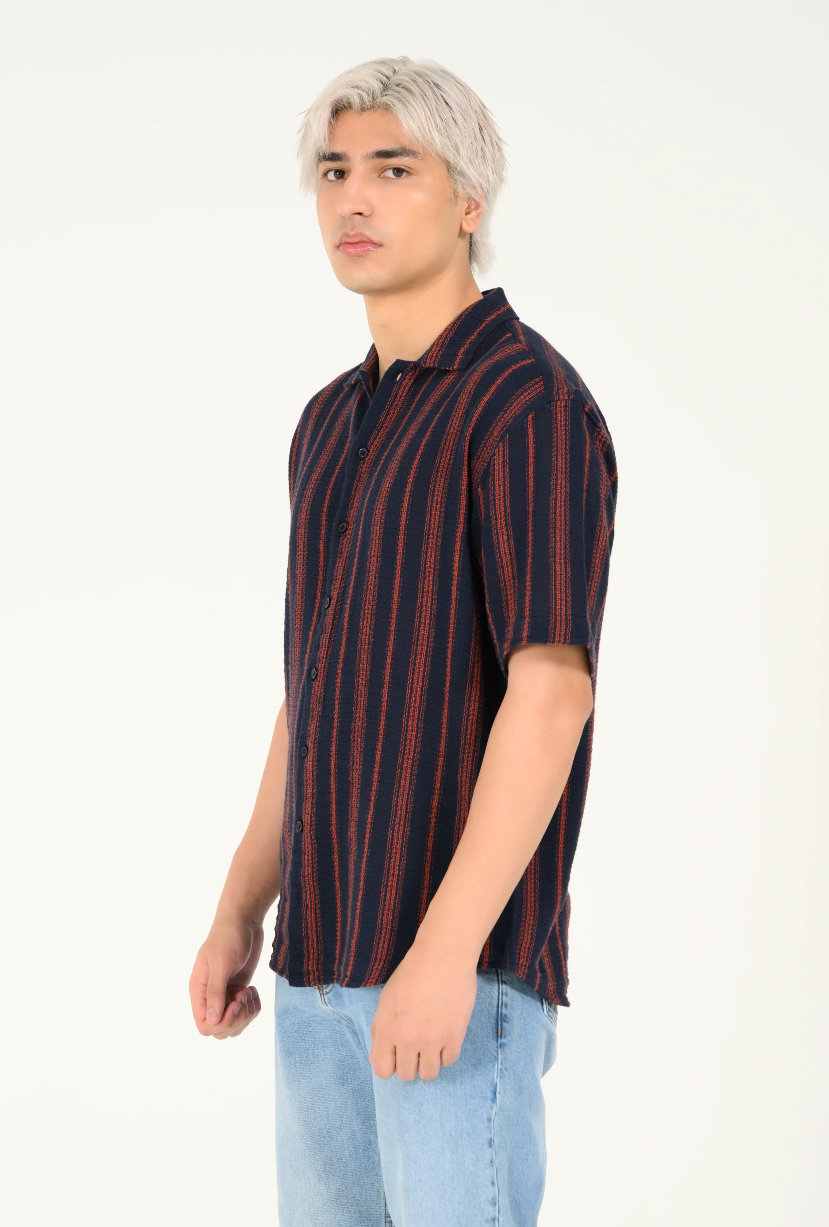 RELAXED FIT DOBBY SHIRT - Image 2