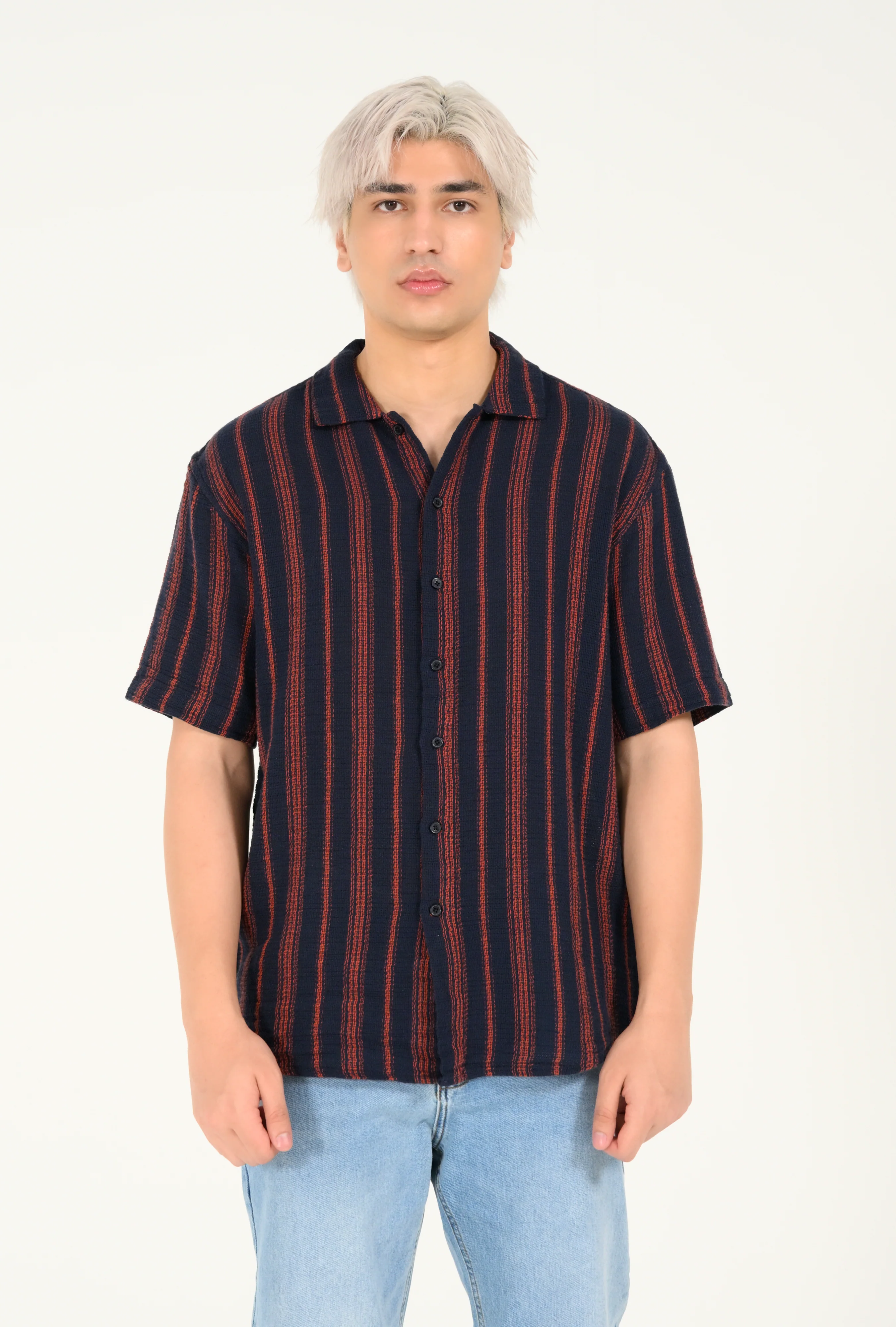 RELAXED FIT DOBBY SHIRT - Image 4