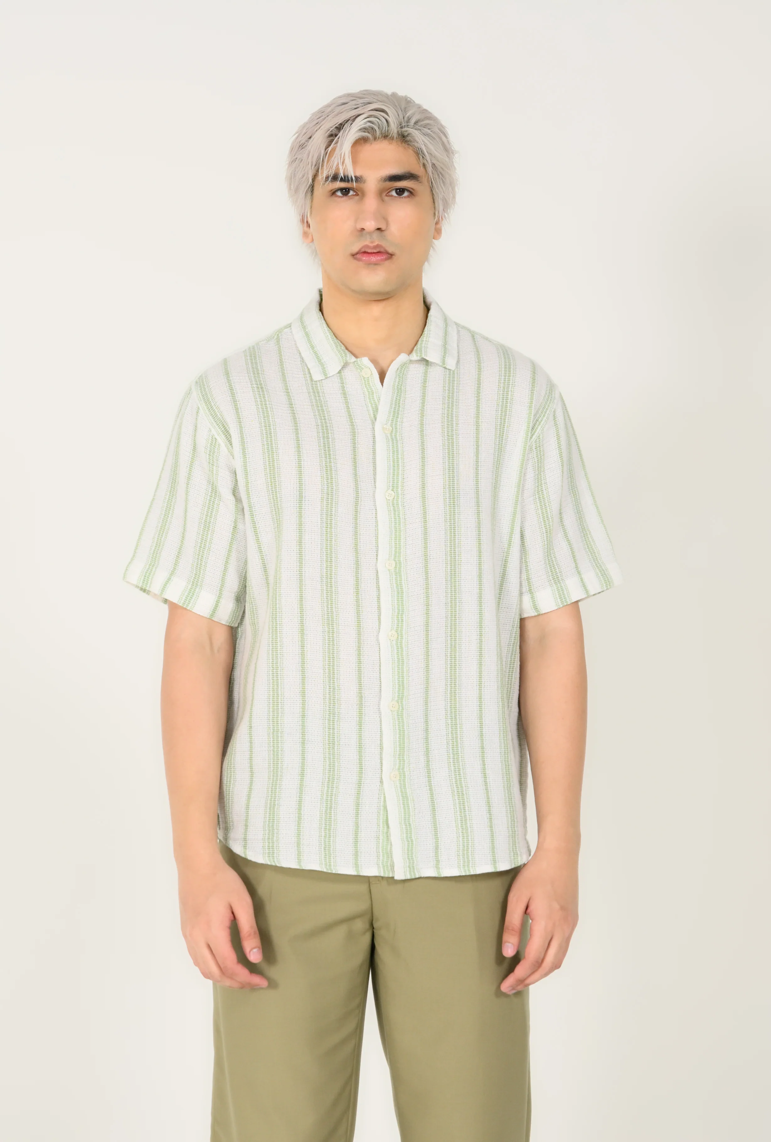 RELAXED FIT DOBBY SHIRT - Image 2
