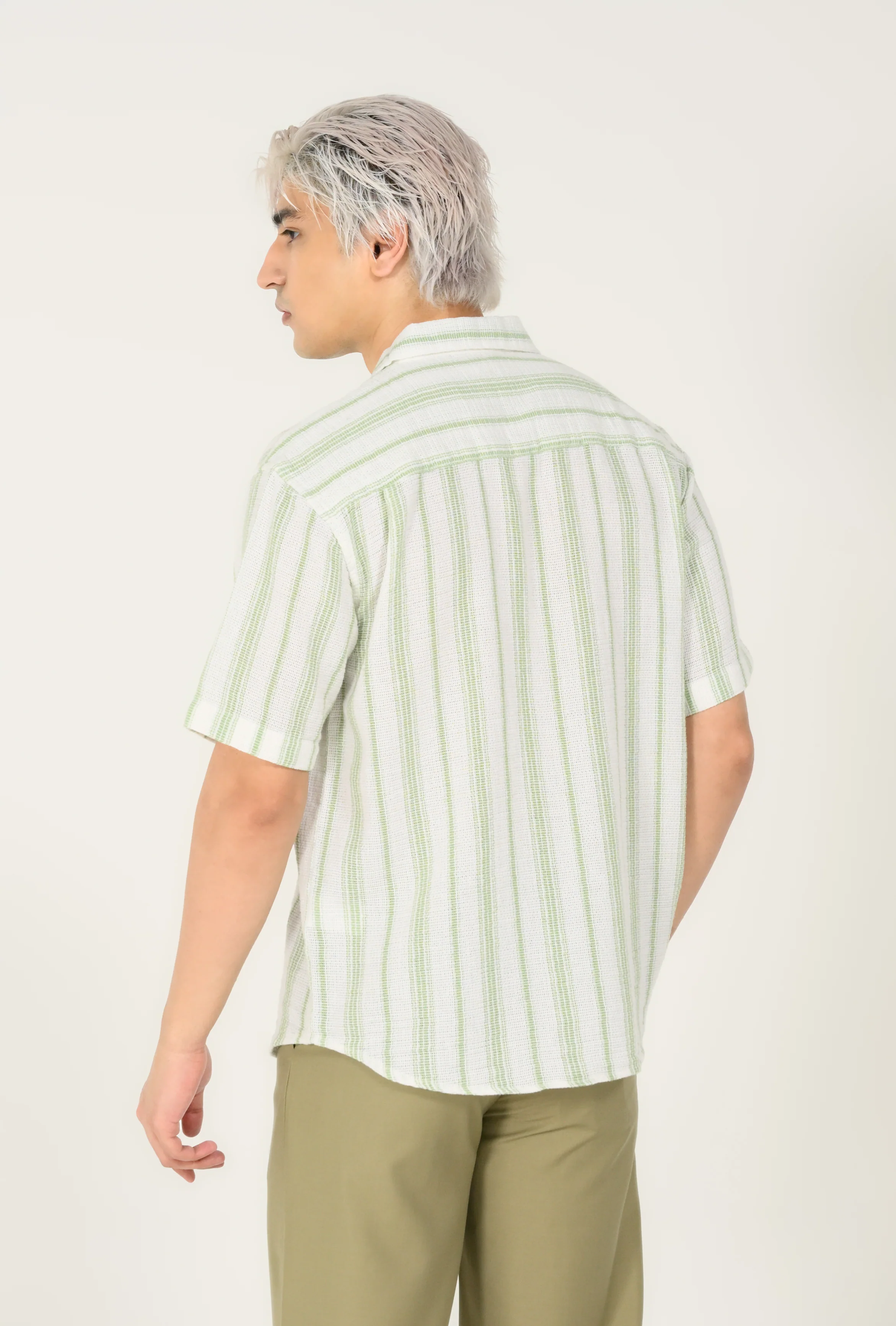 RELAXED FIT DOBBY SHIRT - Image 3
