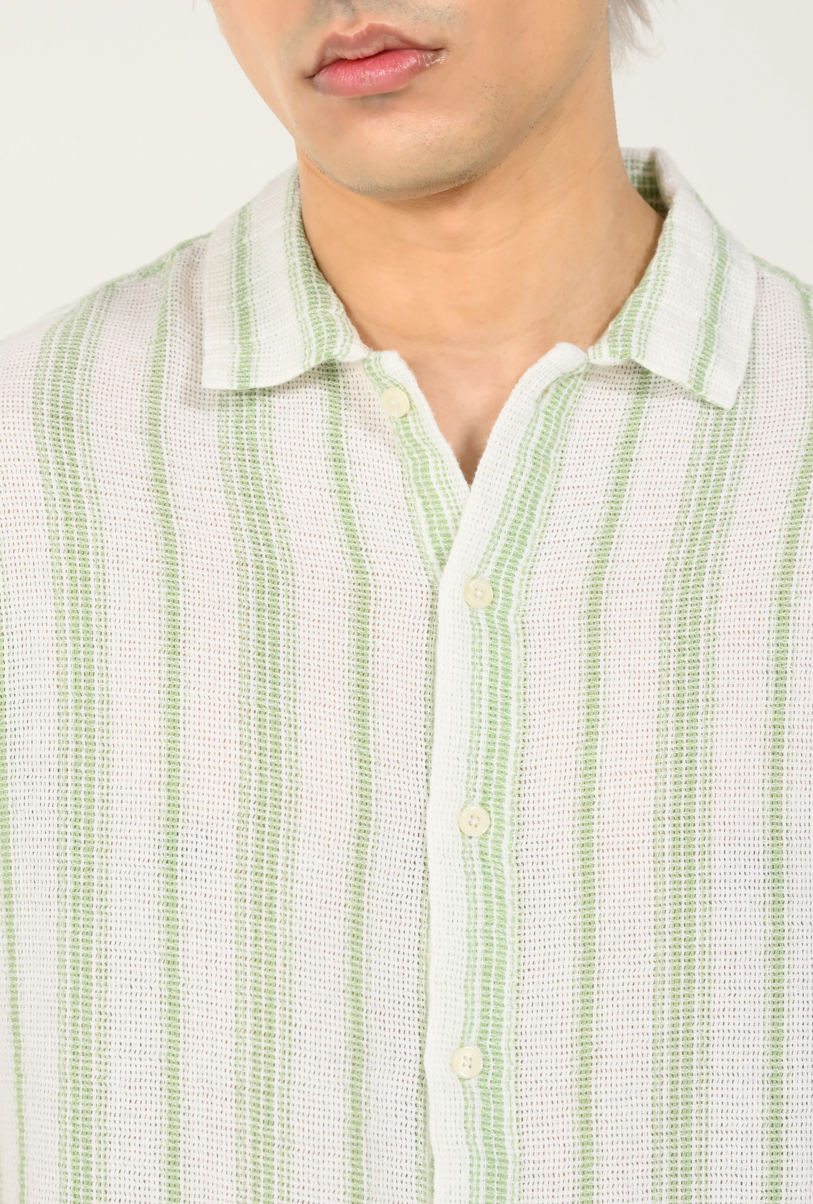 RELAXED FIT DOBBY SHIRT - Image 5