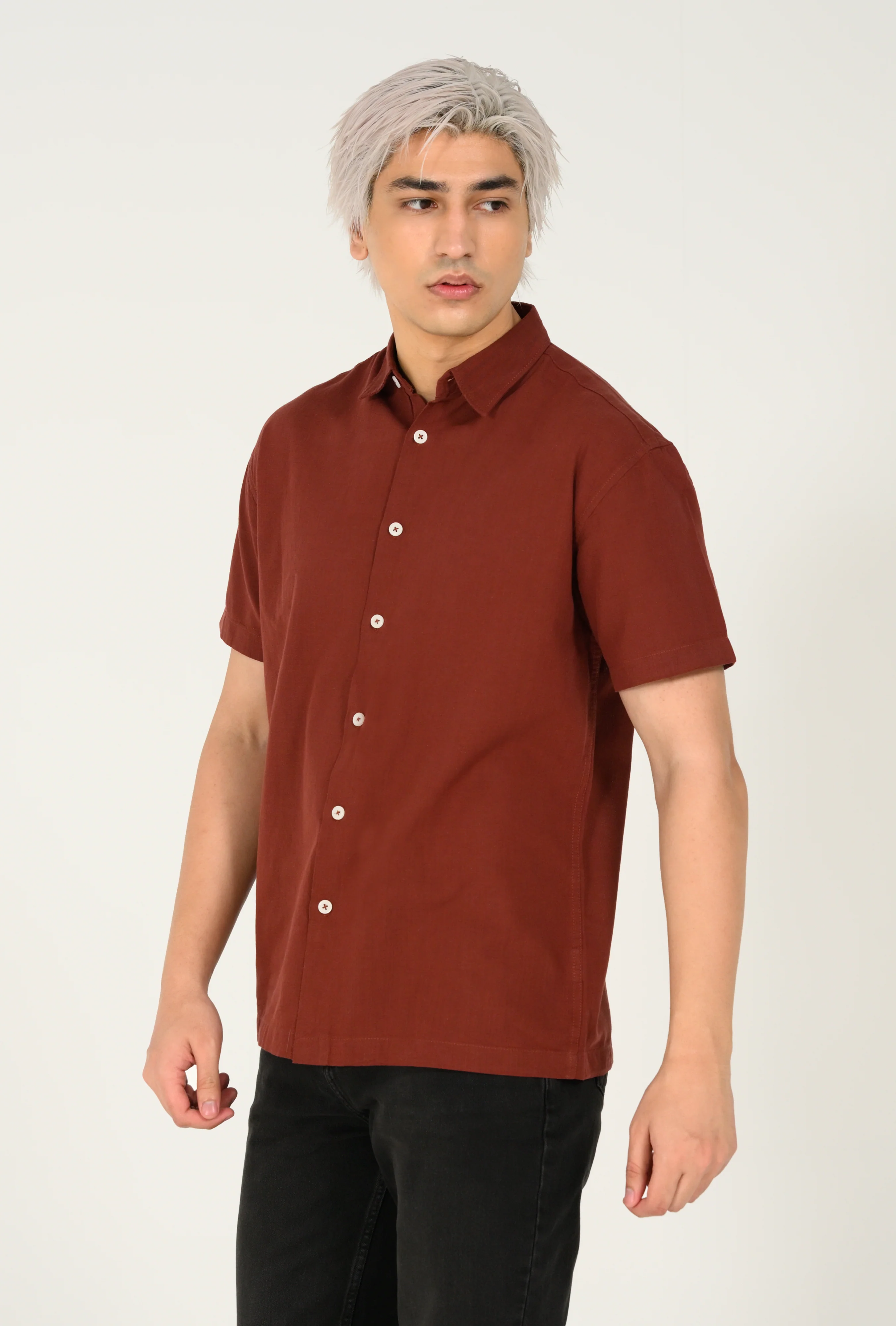 RELAXED FIT LINEN SHIRT - Image 2