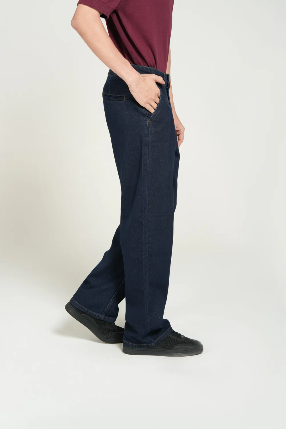 WIDE LEG FIT PLEATED CHINO DENIM - Image 2