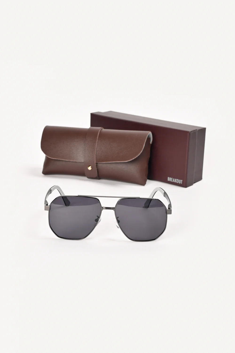 METAL SQUARE SUNGLASSES - Image 3