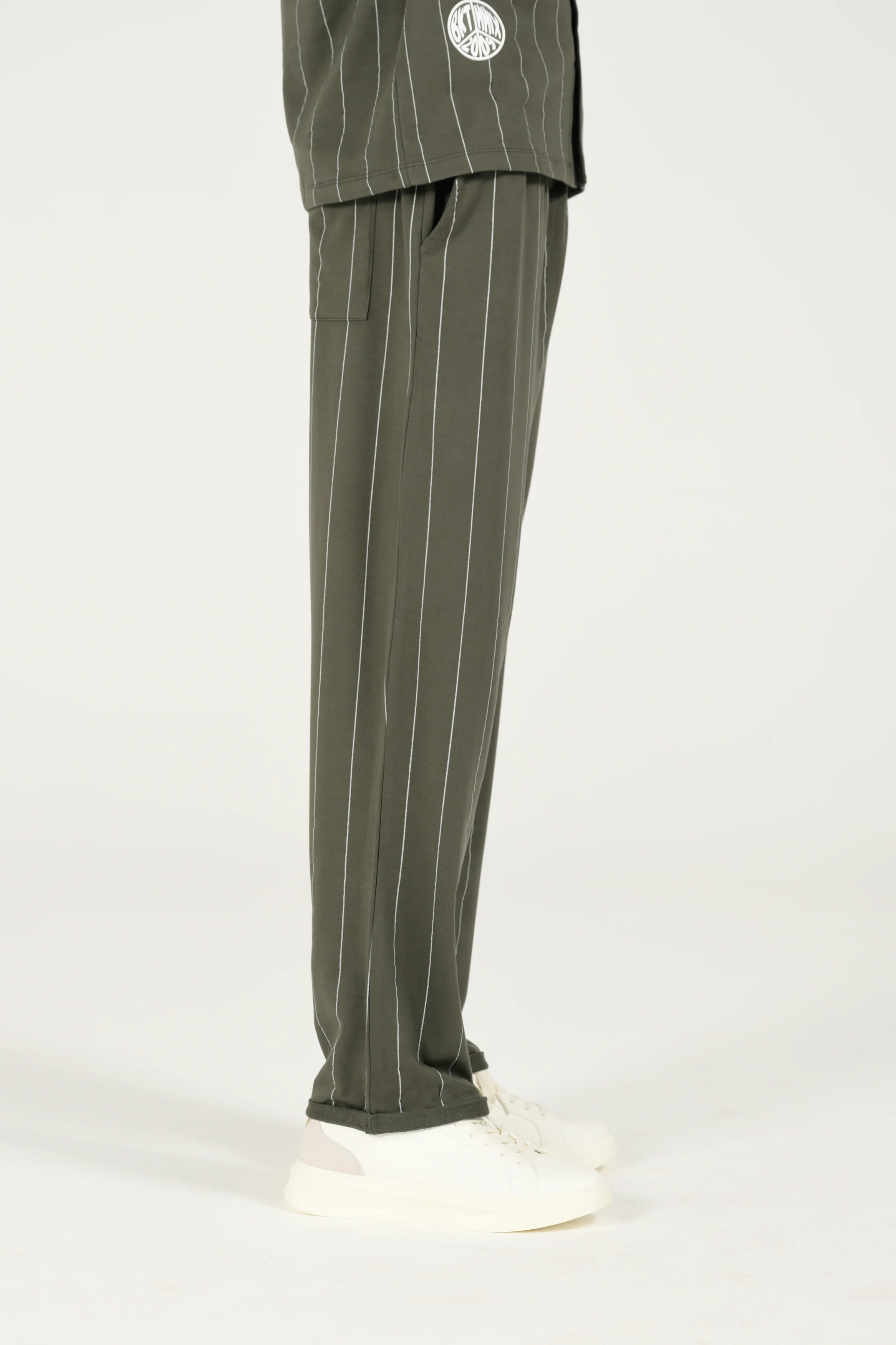 MODAL CLOUD FEEL STRIPED TROUSER - Image 2