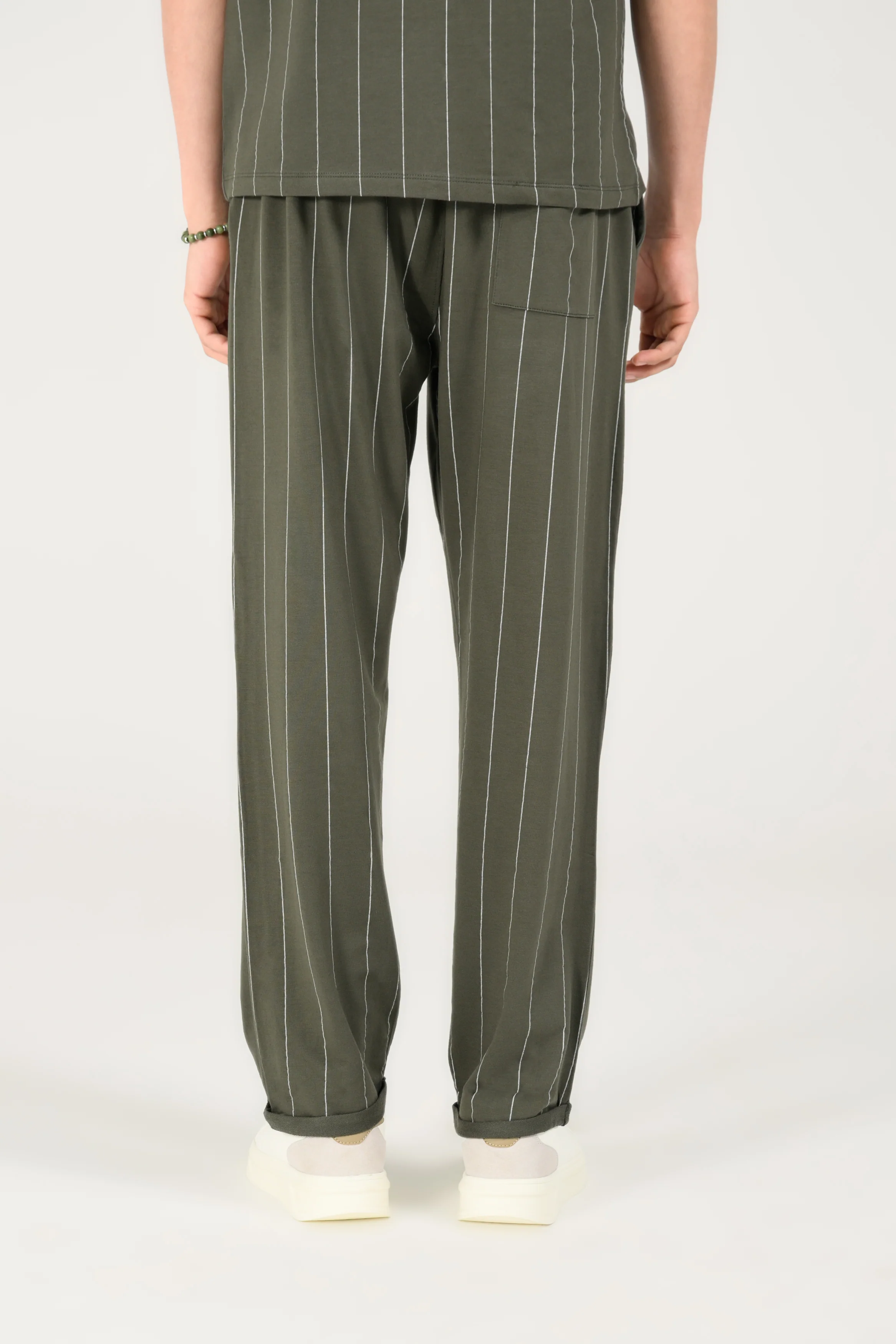 MODAL CLOUD FEEL STRIPED TROUSER - Image 3