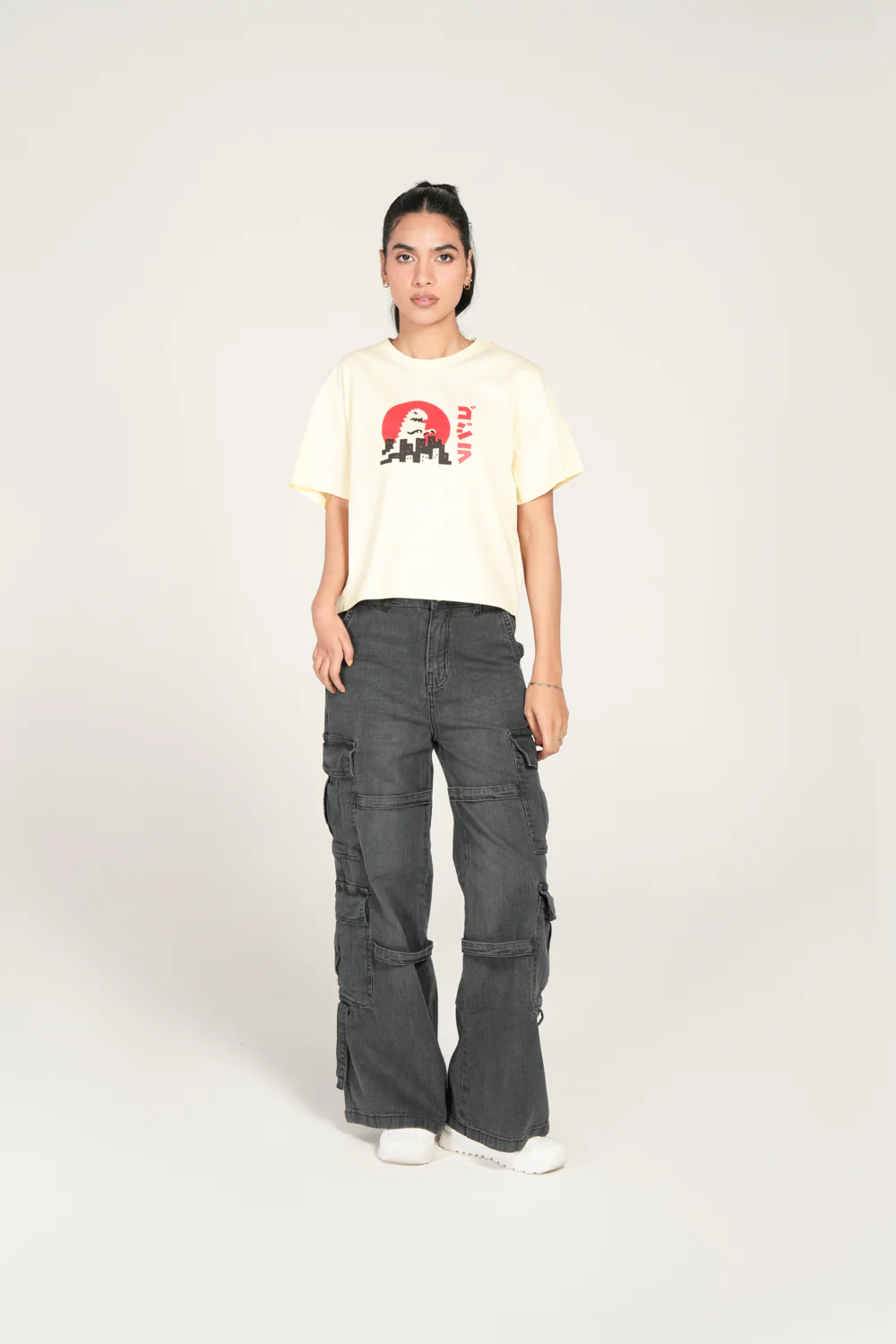 PRINTED BOXY FIT TEE