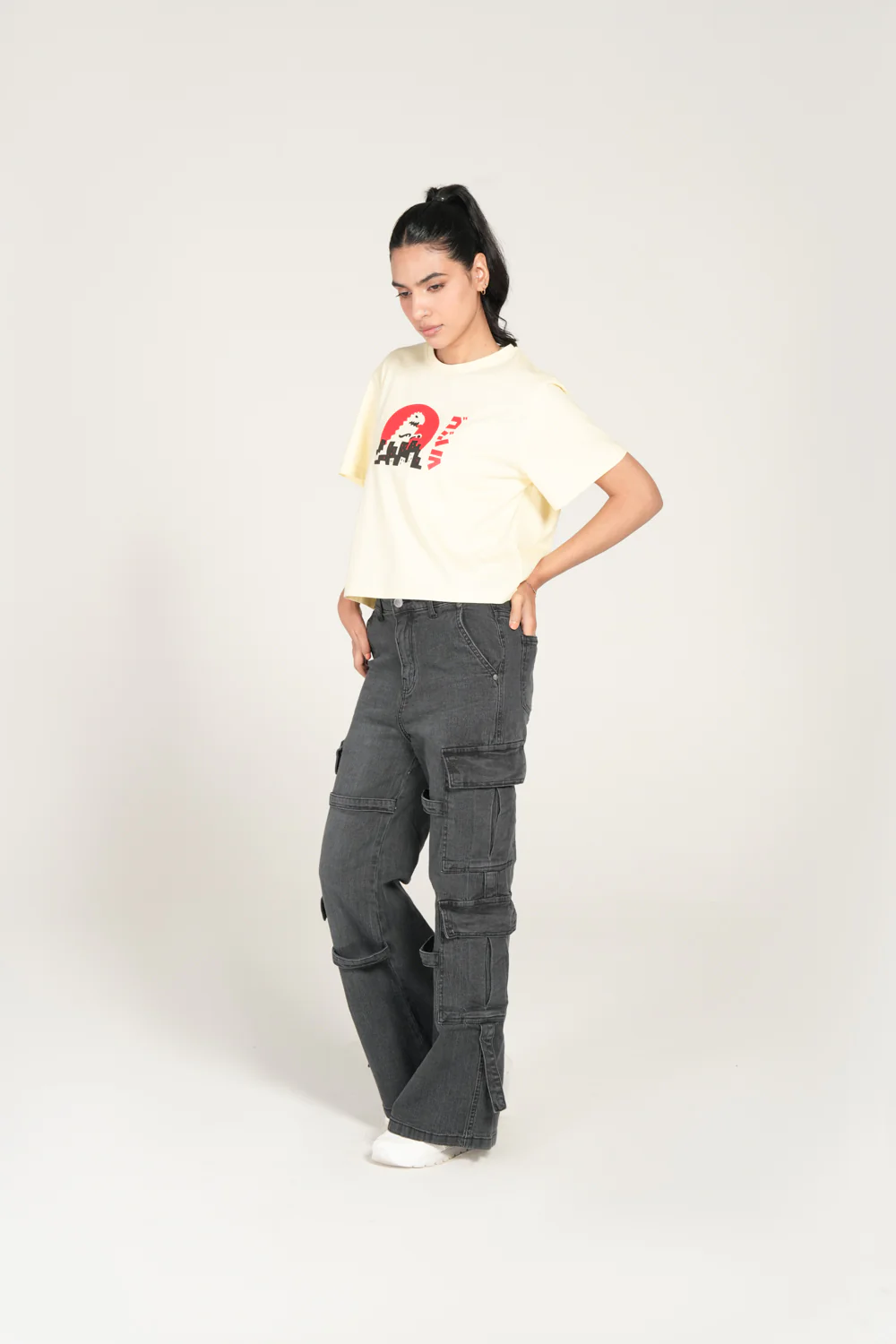 PRINTED BOXY FIT TEE - Image 3