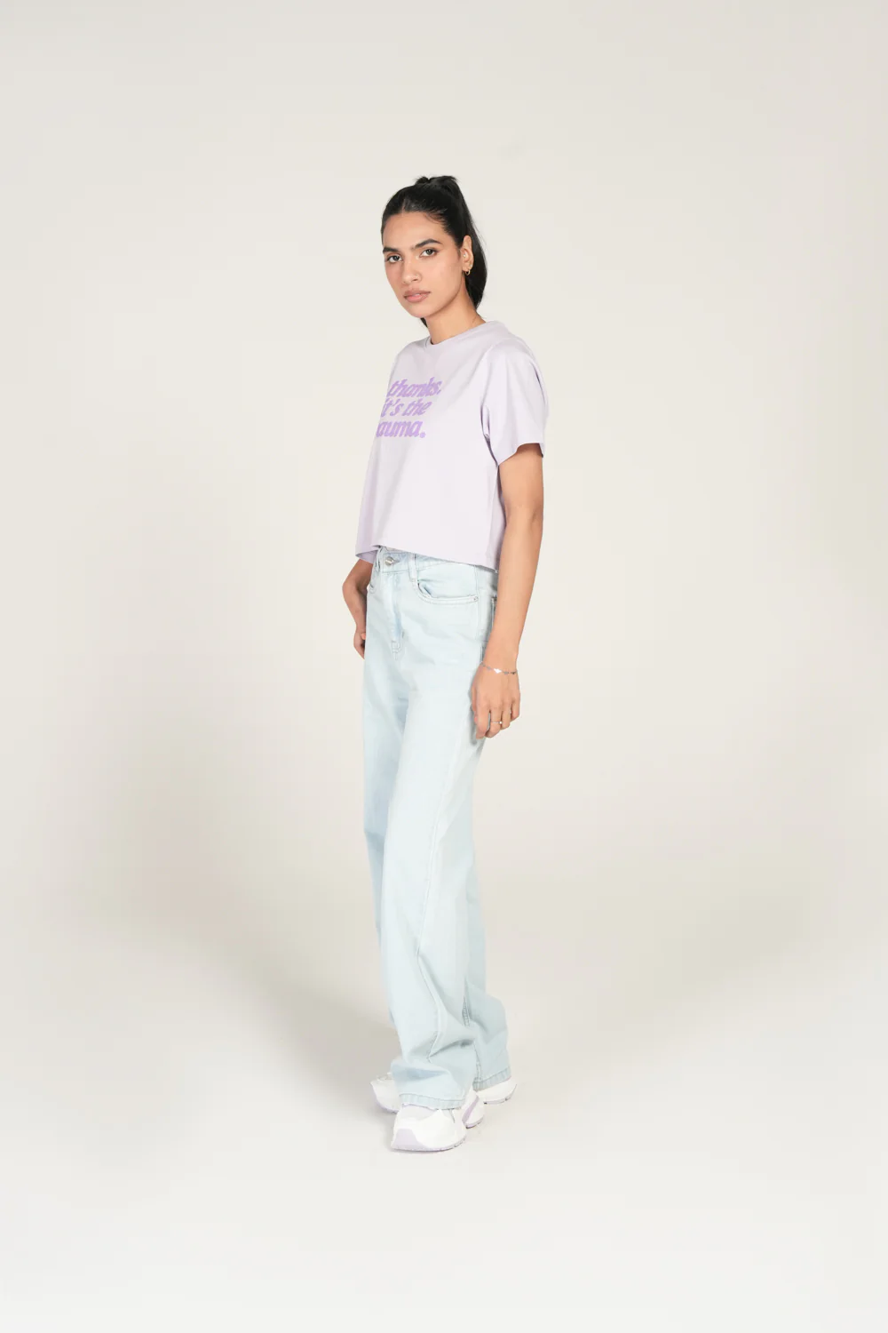 GRAPHIC CROPPED TEE - Image 2