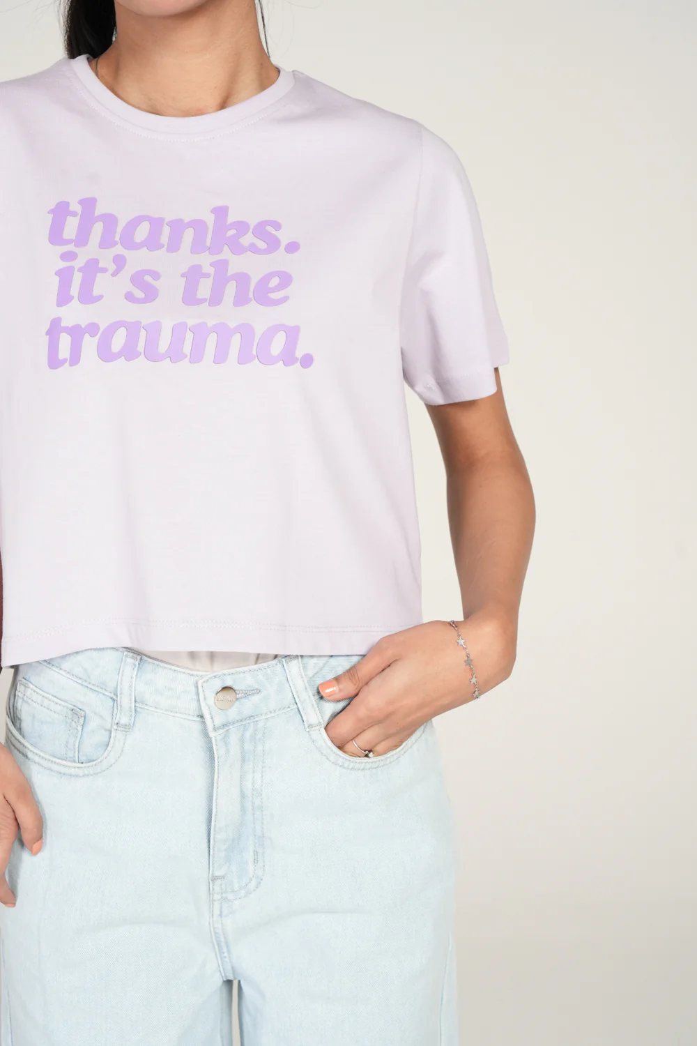 GRAPHIC CROPPED TEE - Image 4