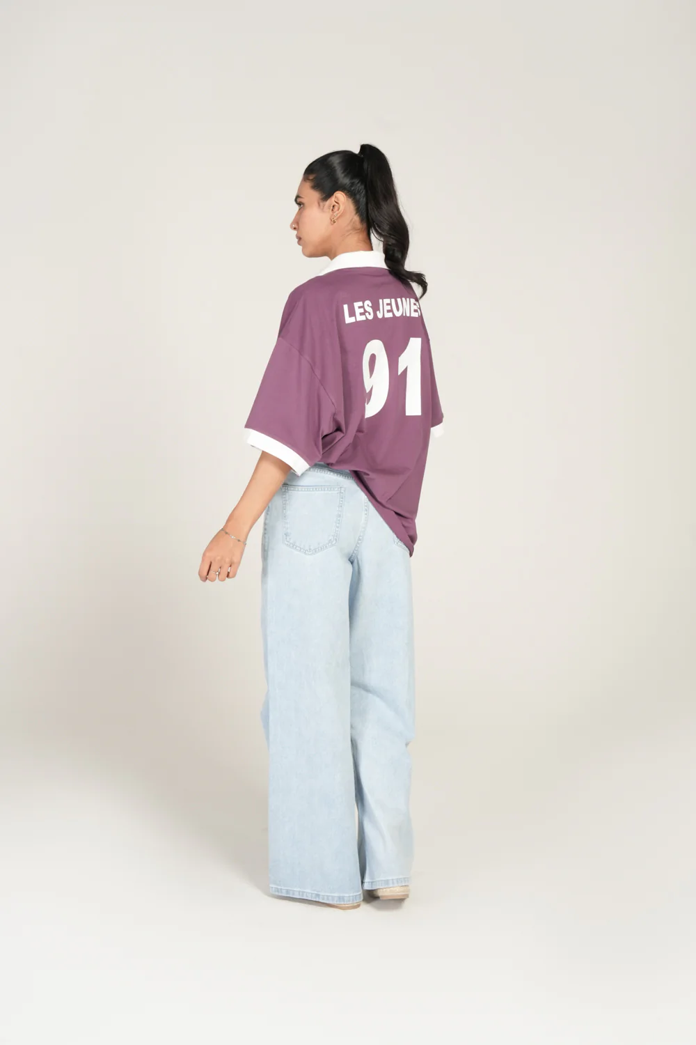 GRAPHIC OVERSIZED POLO TEE - Image 2