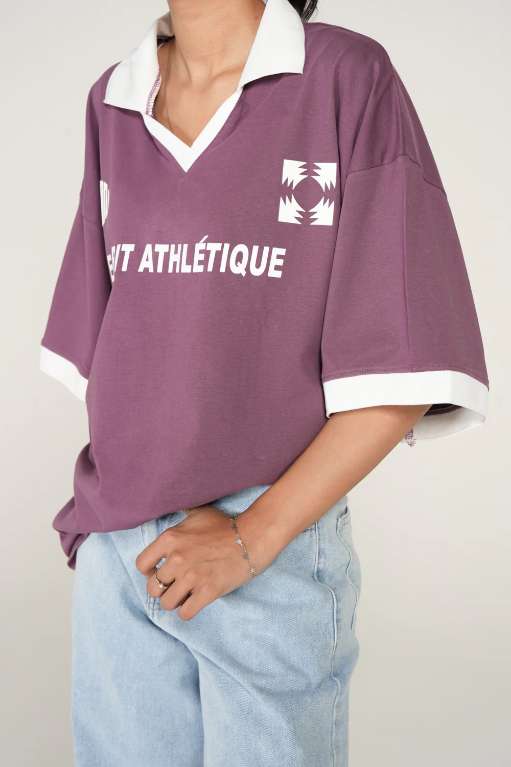 GRAPHIC OVERSIZED POLO TEE - Image 3