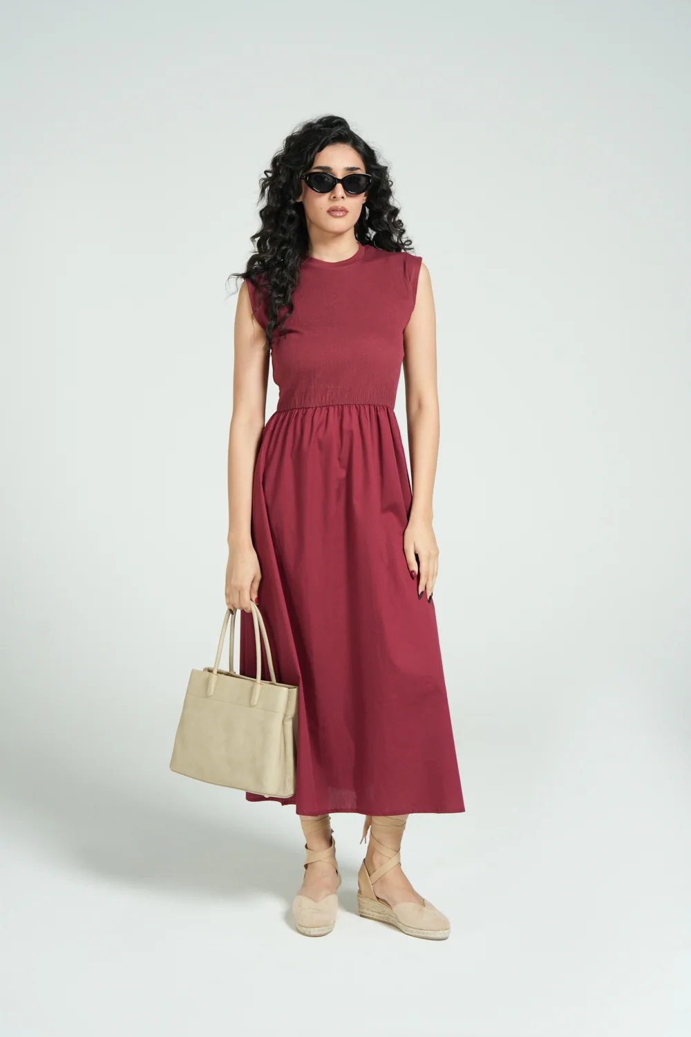 TEXTURED TOP DRESS