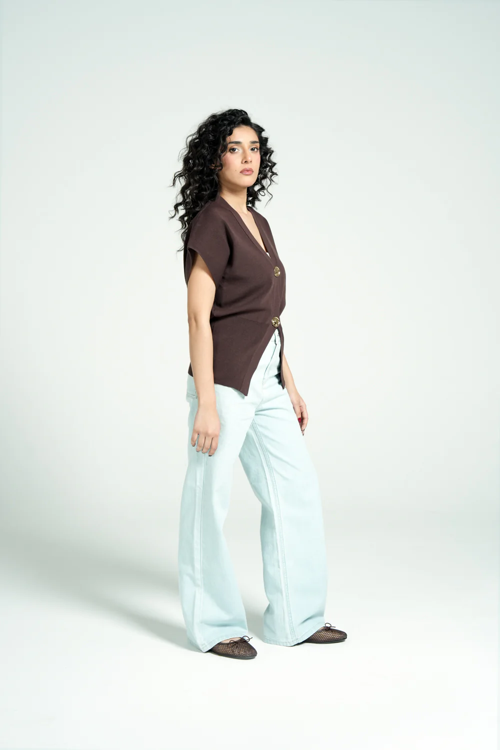 KNITTED KIMONO TOP - Image 2