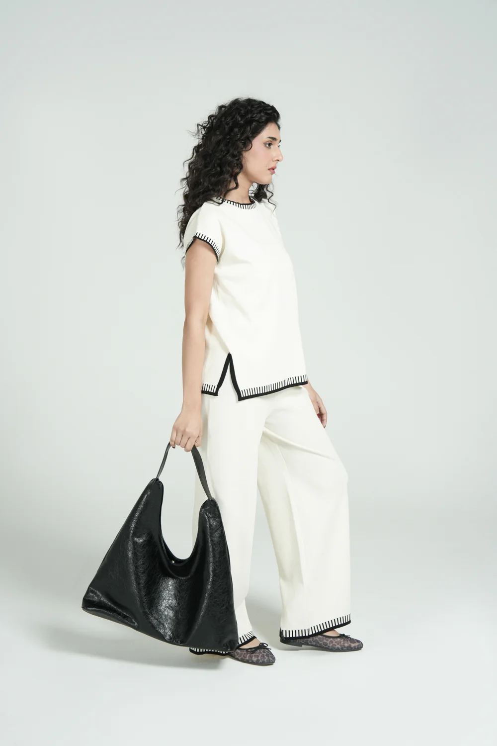 CONTRAST KNIT TOP - Image 2