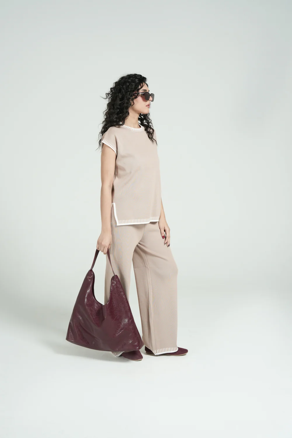 CONTRAST KNIT TOP - Image 2