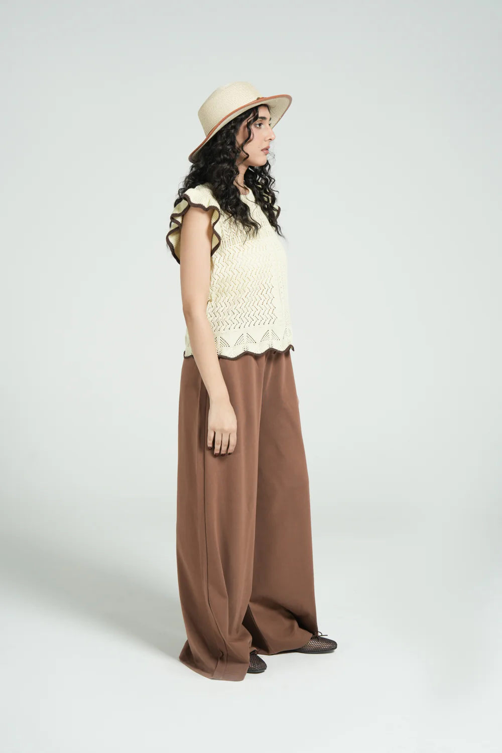 CROCHET KNIT TOP - Image 2